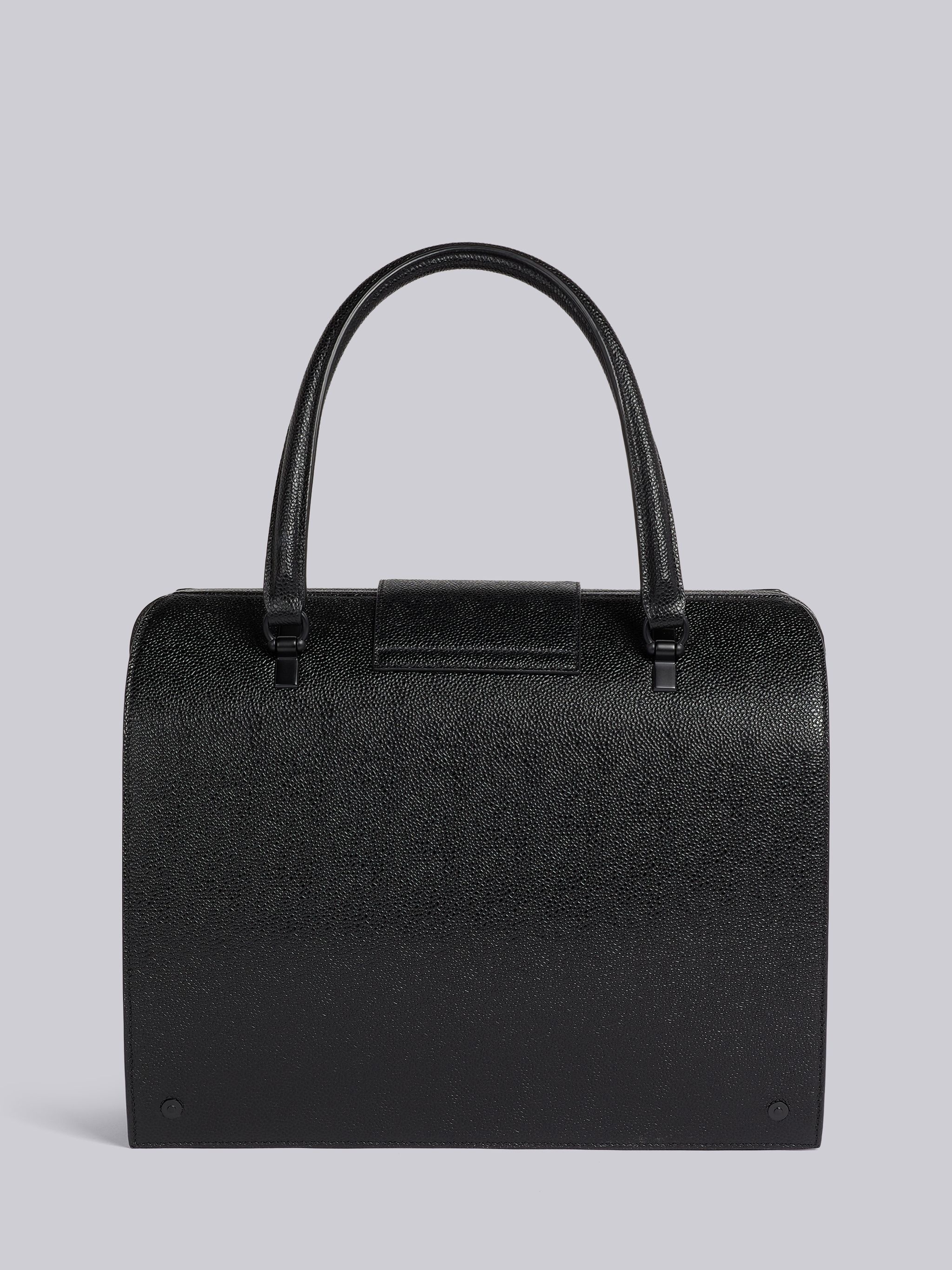 Black Pebble Grain Leather Tonal Hardware Mrs. Thom Bag - 4