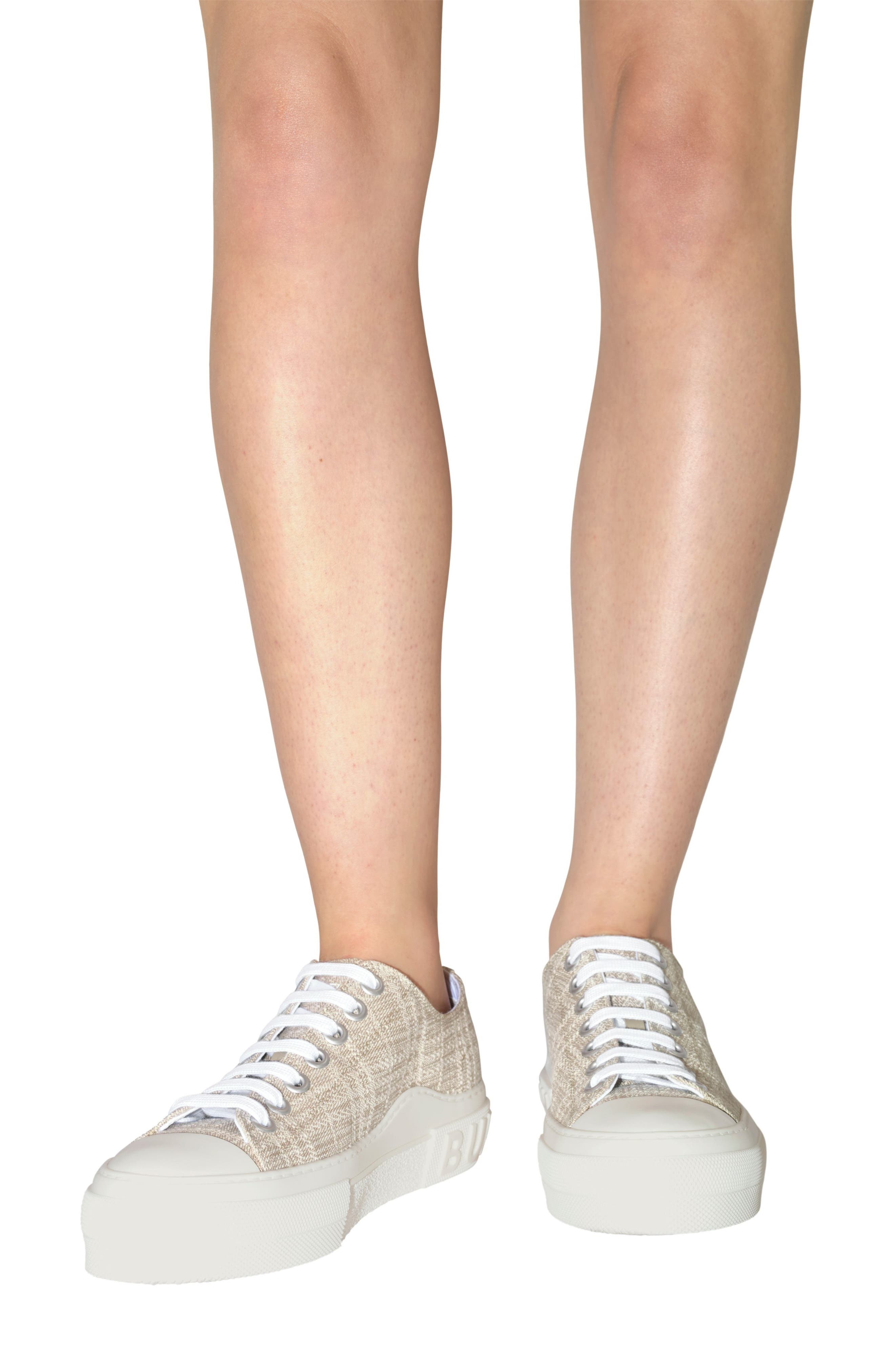burberry Jack Check Low Top Sneaker in Gull at Nordstrom - 2