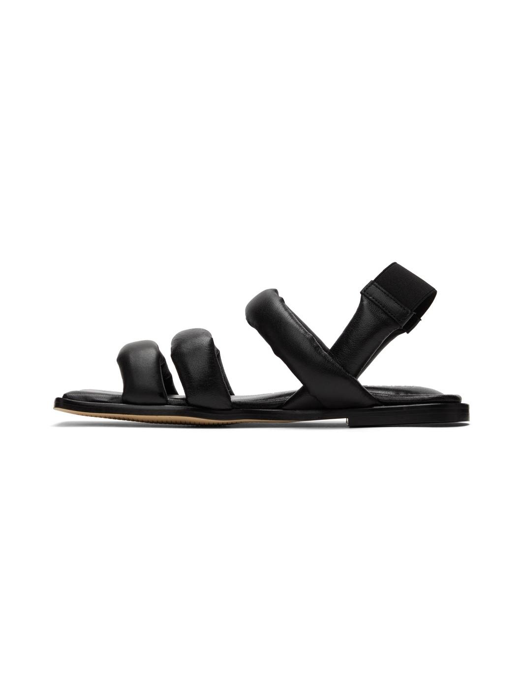 Black Kate Padded Sandals - 3