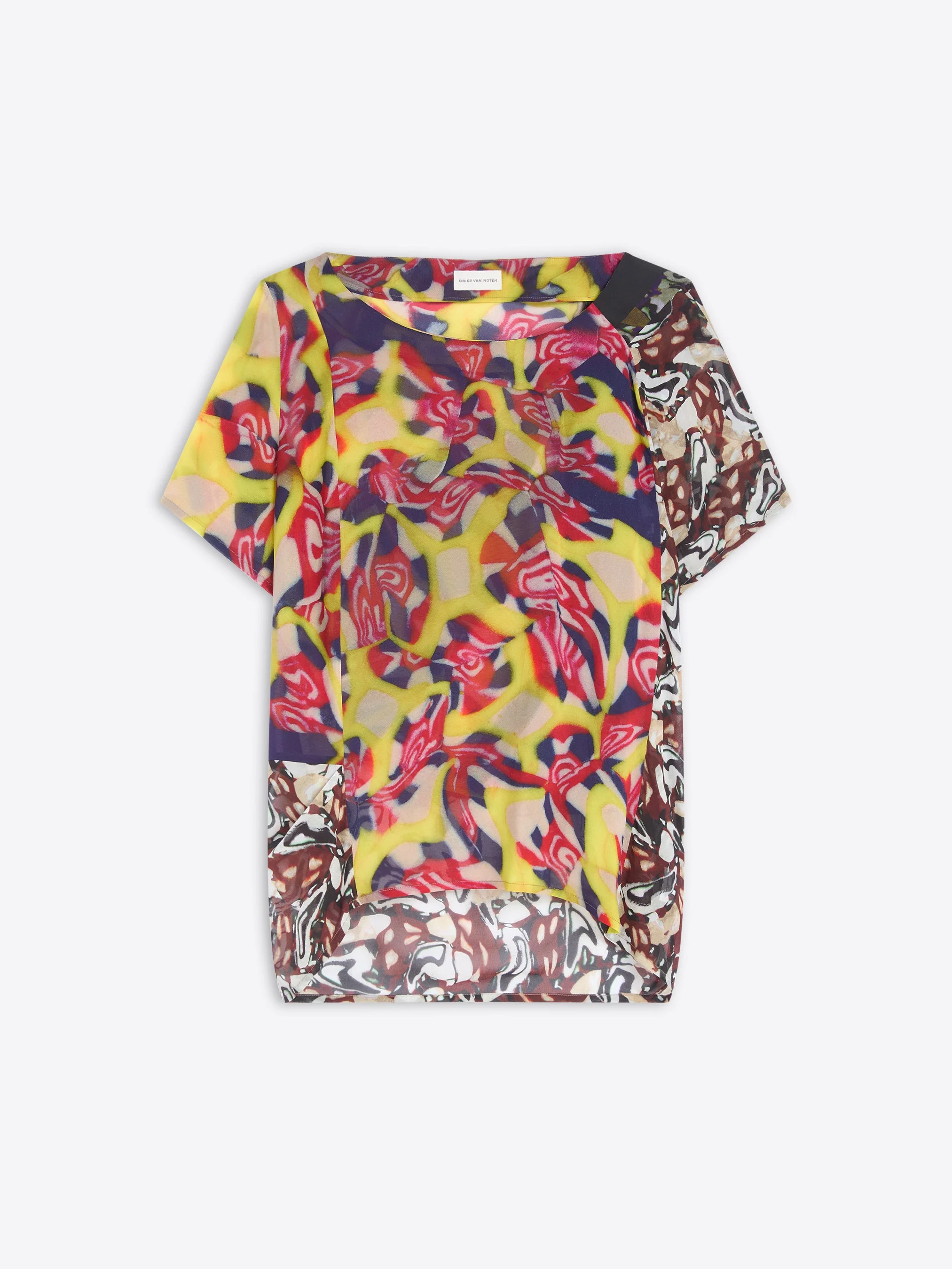 DRAPED VISCOSE TOP - 1