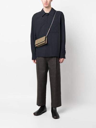 Wooyoungmi straight-leg tweed trousers outlook