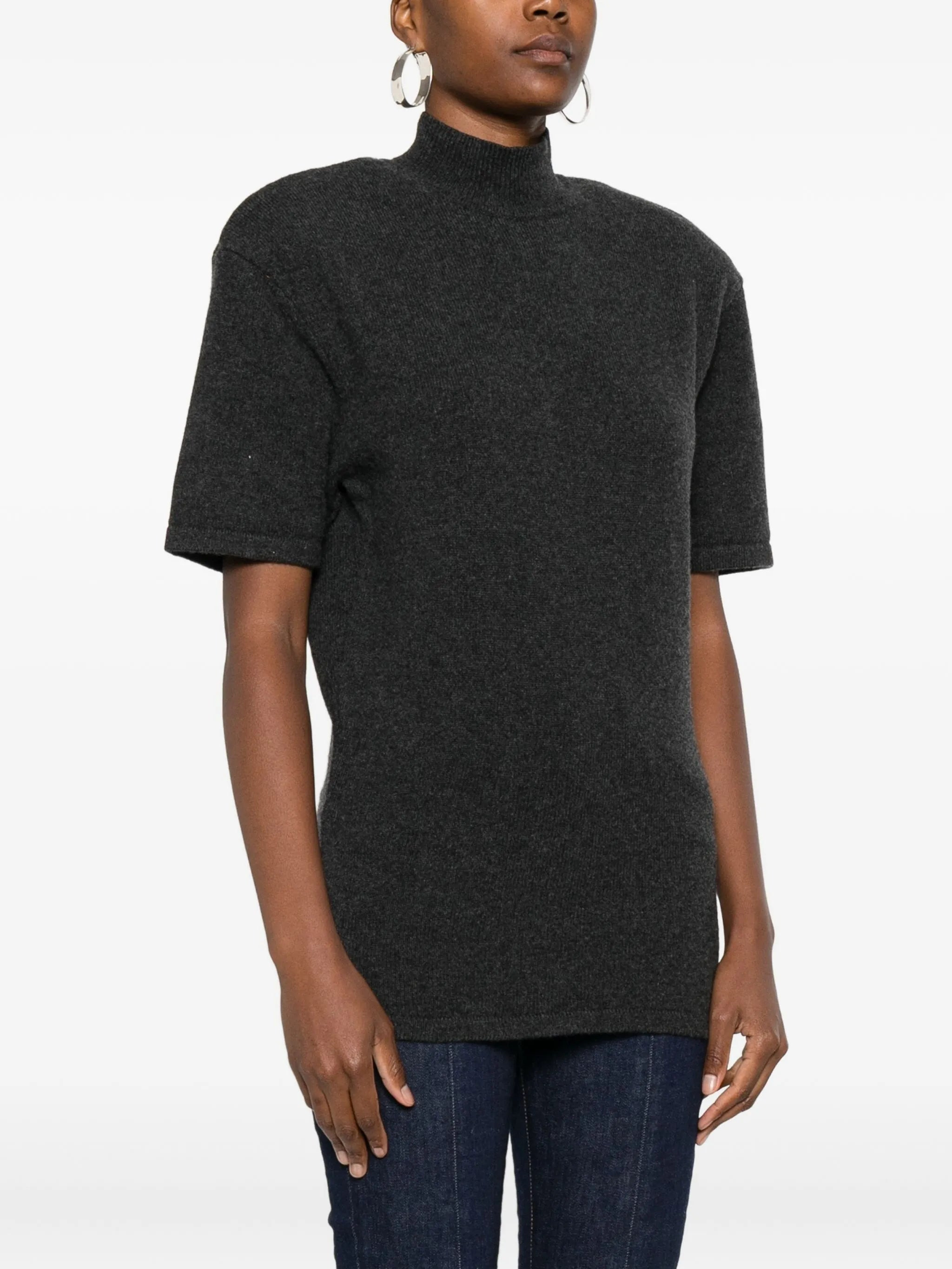 Jacquemus High-neck Knitted T-shirt - 4