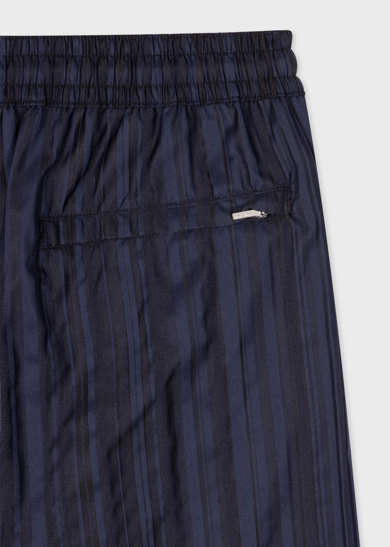 Navy 'Shadow Stripe' Swim Shorts - 2