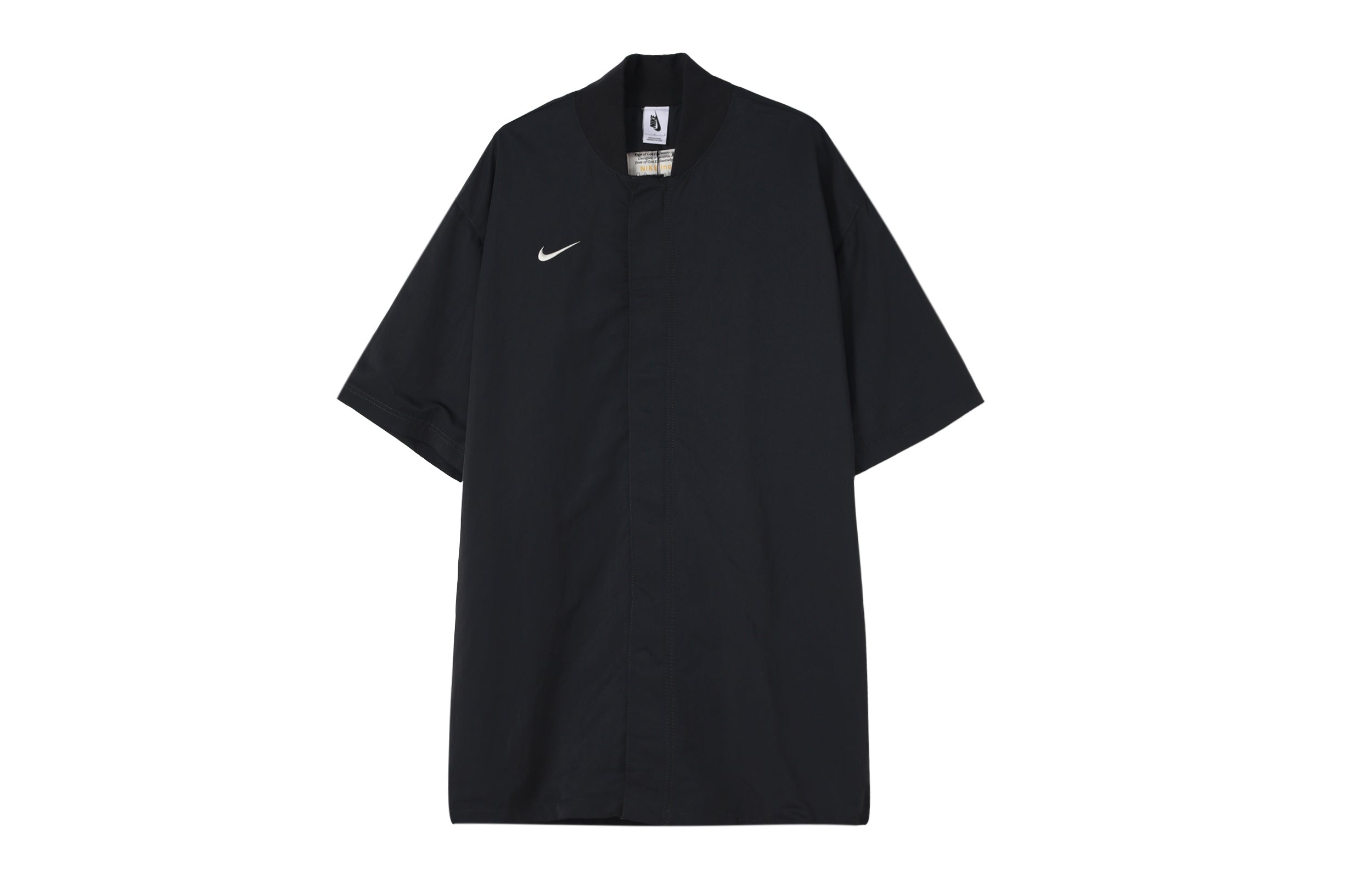 Nike x Fear of God x NBA Crossover Solid Color Loose Short Sleeve Shirt Black CU4686-010 - 2