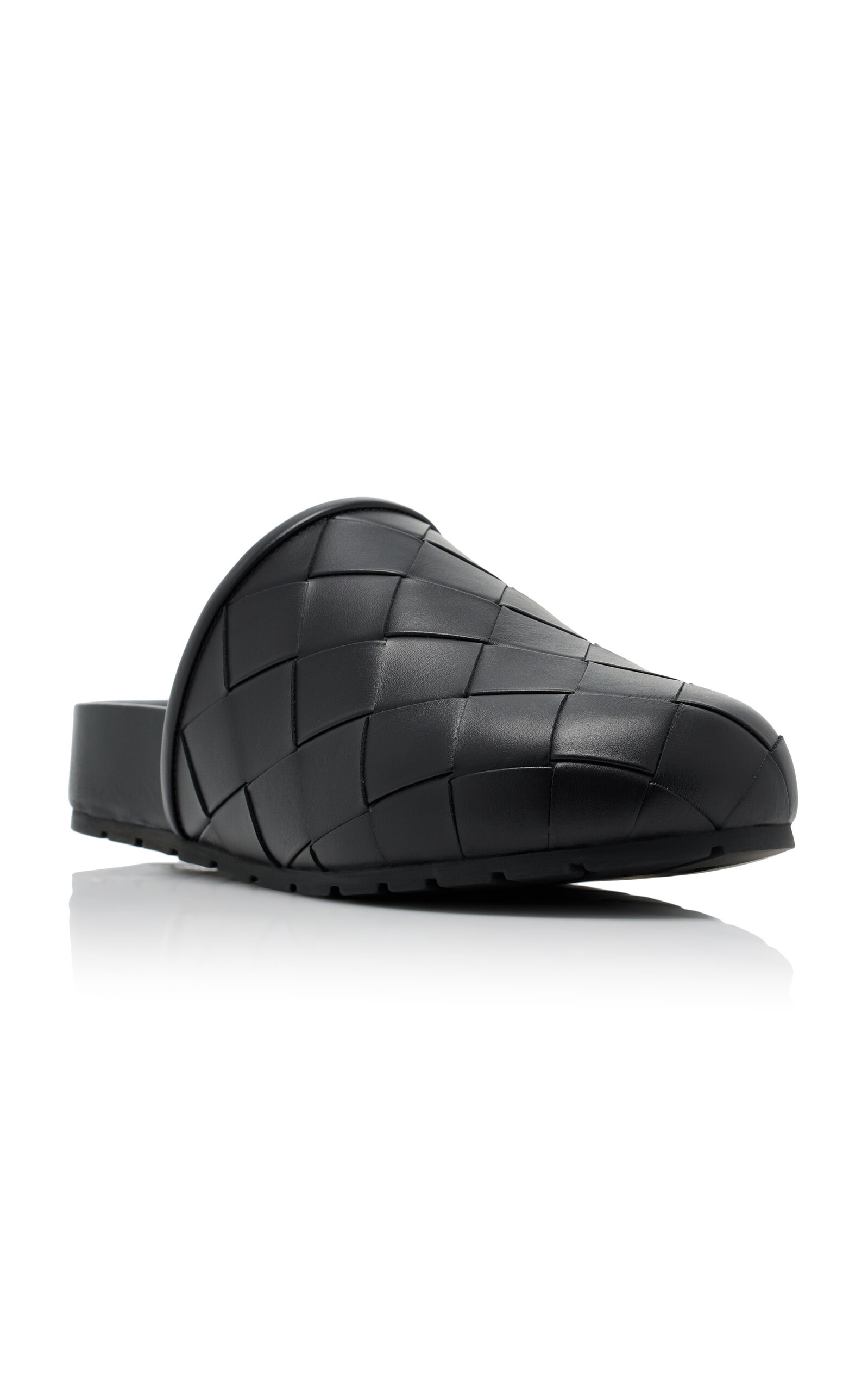 Reggie Intrecciato Leather Mules black - 5