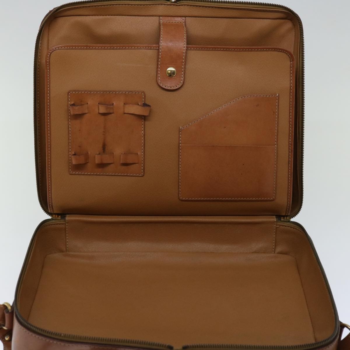 CELINE Macadam Canvas Hand Bag Pvc Brown - 15