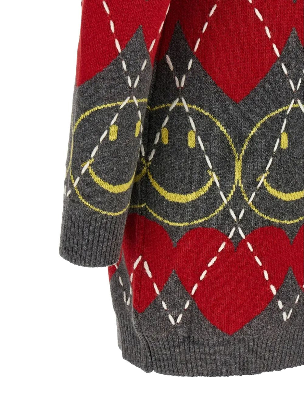 x Smiley crew-neck dress - 3