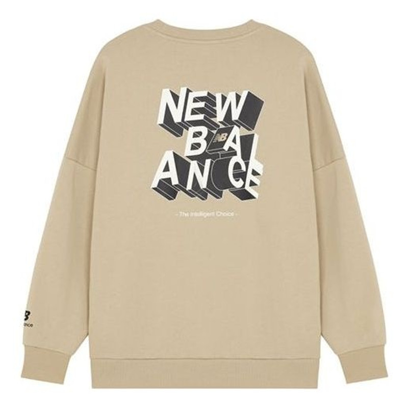 New Balance New Balance Men's New Balance 3D Logo Printing Round Neck Sports Khaki AMT14318-BEI outlook