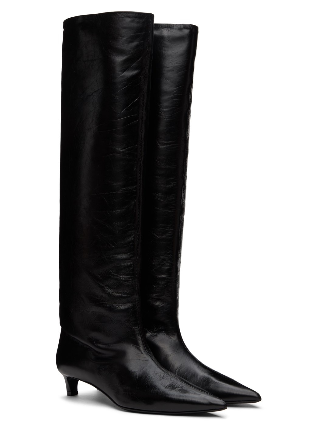 Black High Tall Boots - 4