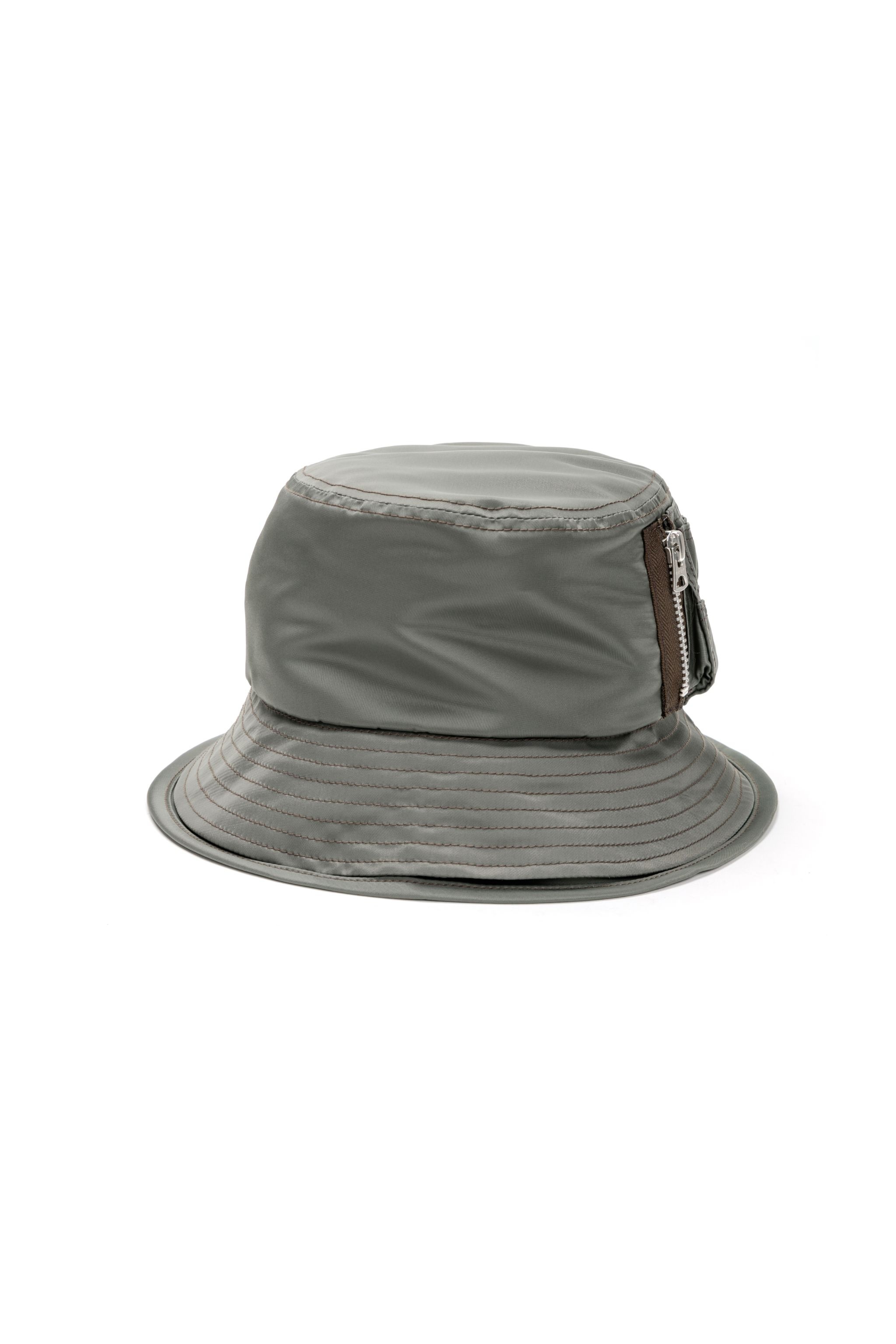 Pocket Double Brim Hat / Nylon Twill - 1