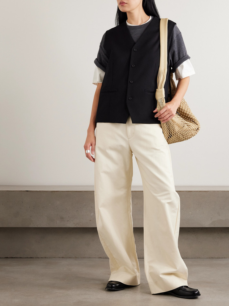 ssstein Belted Wool-gabardine Vest outlook