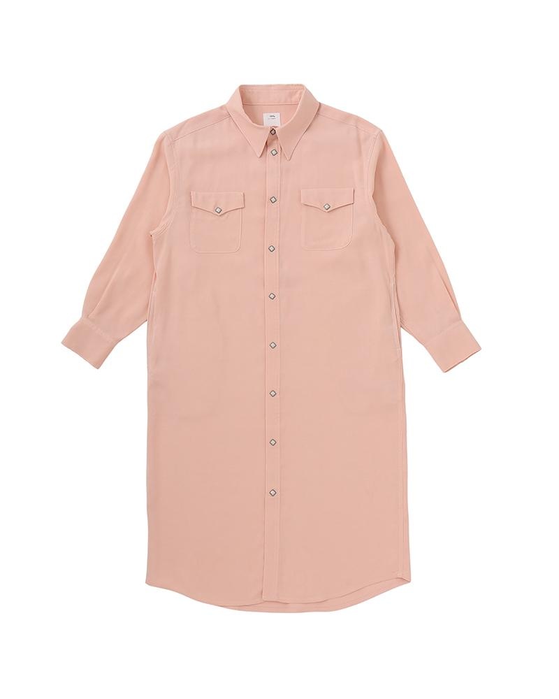 RUST BELT DRESS L/S W PINK - 1