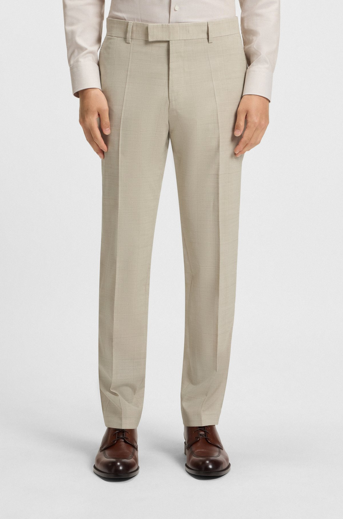 SLIM-FIT SUIT IN CHECKED STRETCH WOOL - 6