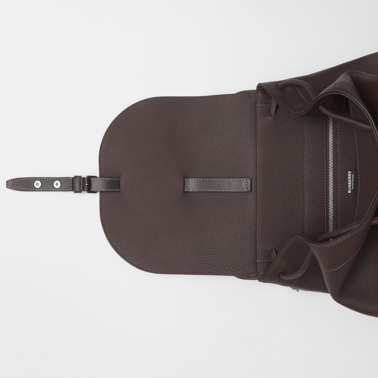 Grainy Leather Pocket Backpack - 5