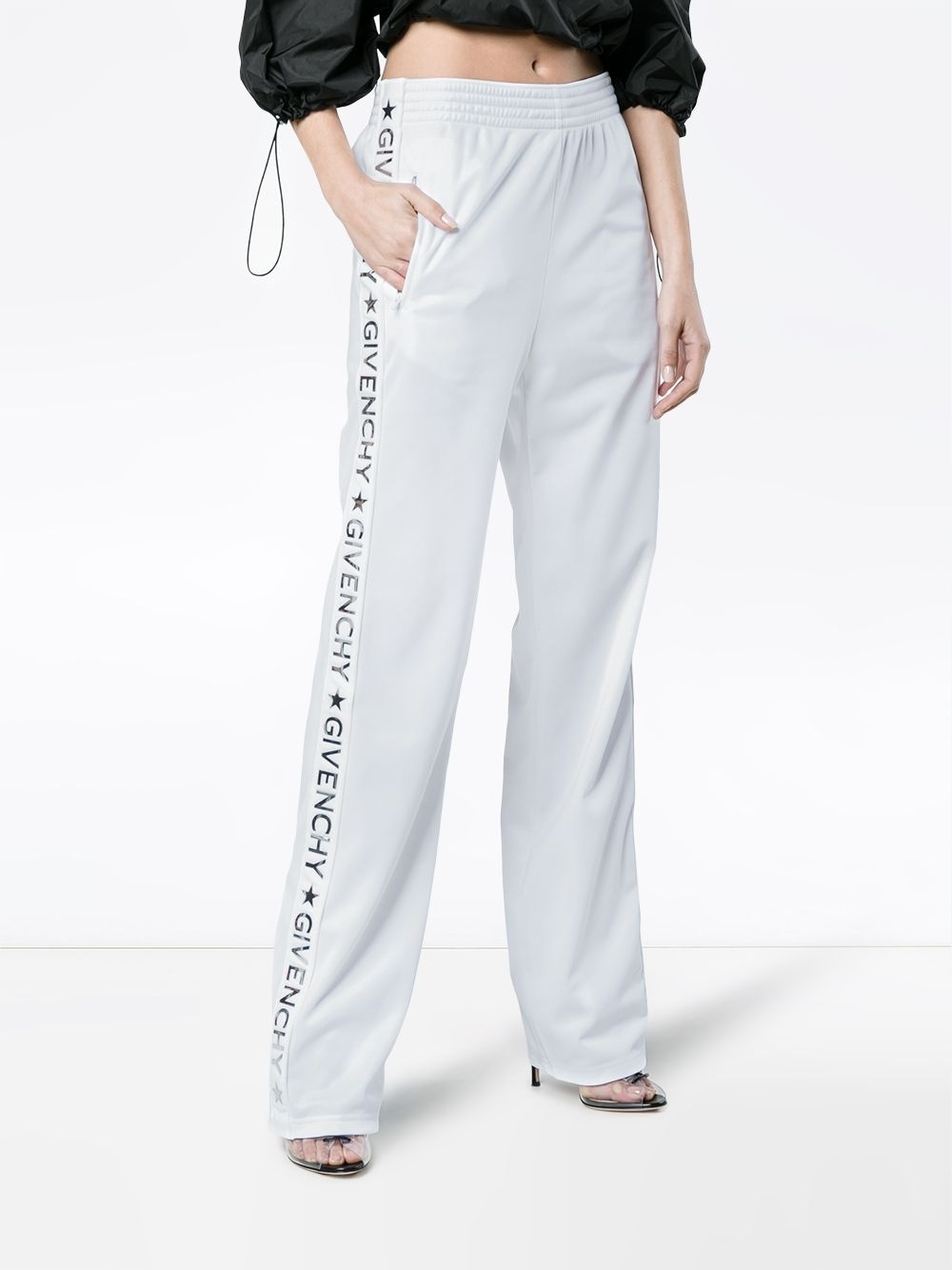 logo stripe track pants - 3