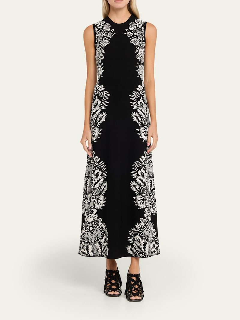 ULLA JOHNSON Liana Sleeveless Jacquard Maxi Dress outlook