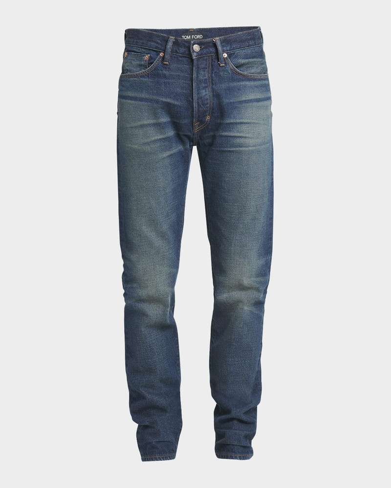 Men's Selvedge Denim Slim-Leg Jeans 1