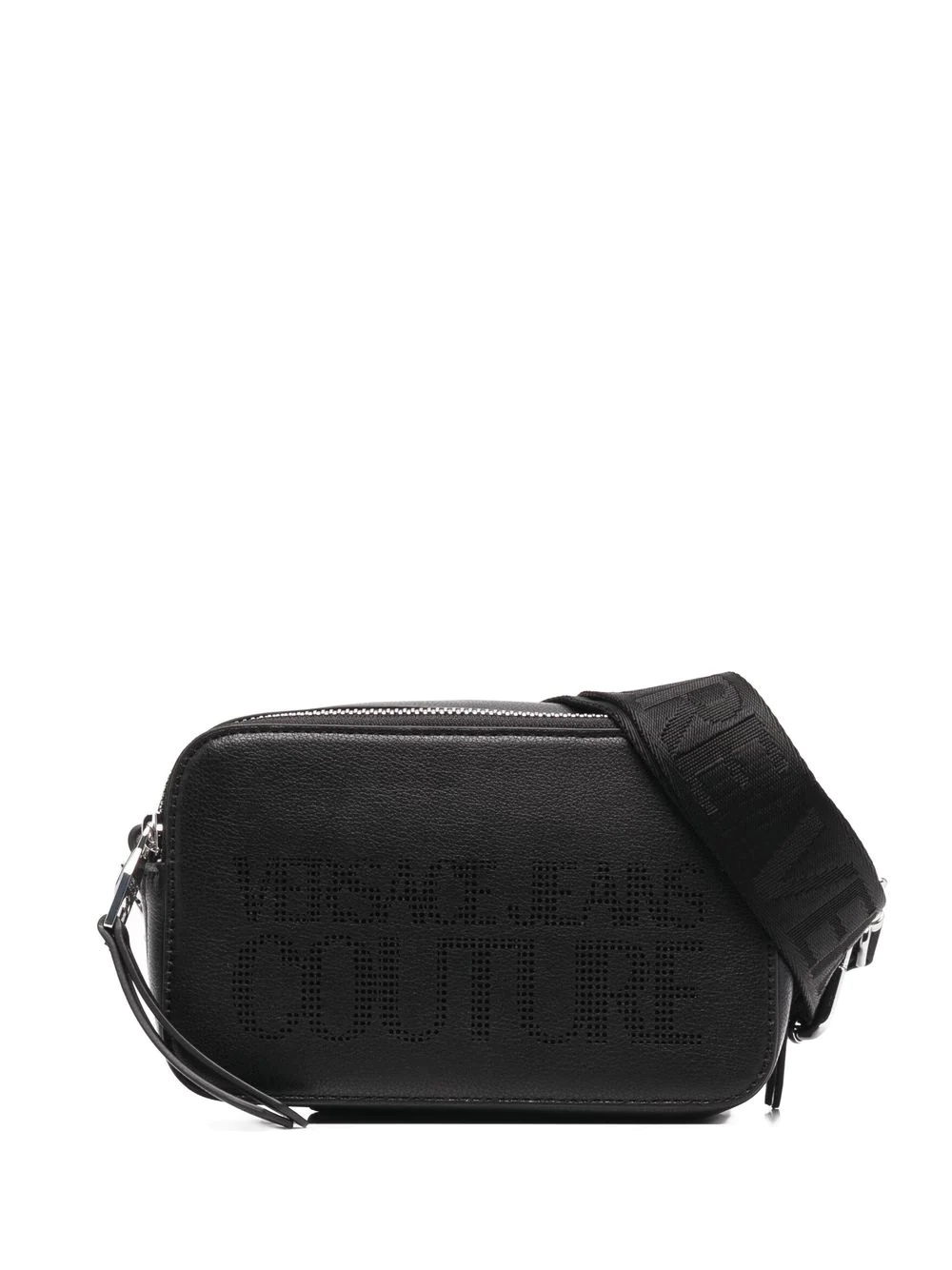 perforated-logo cross-body bag - 1