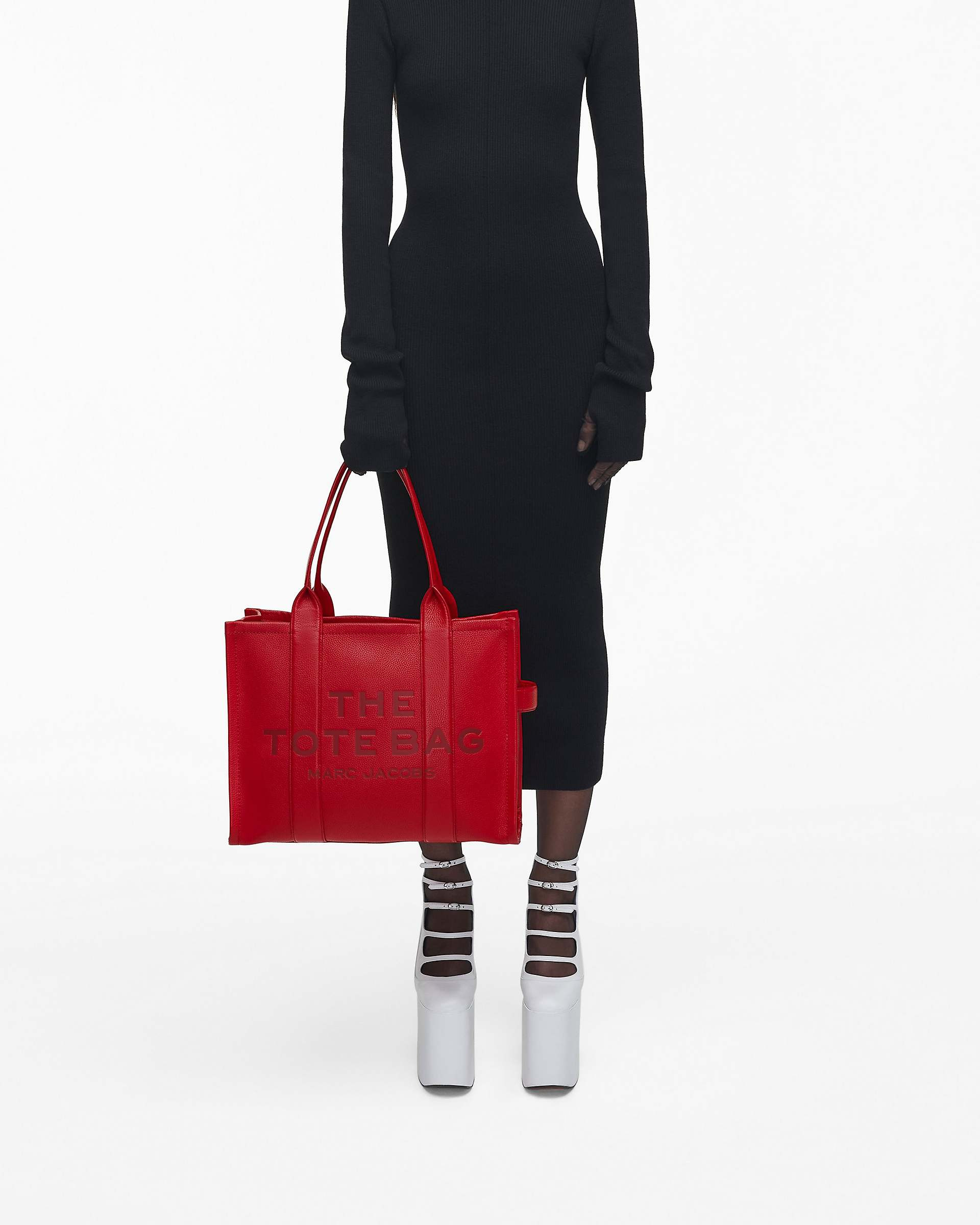 THE LEATHER LARGE TOTE BAG - 8