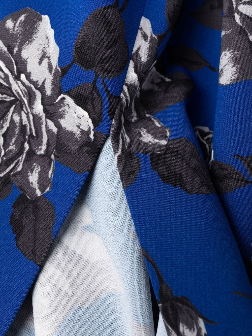 floral-print midi dress - 7