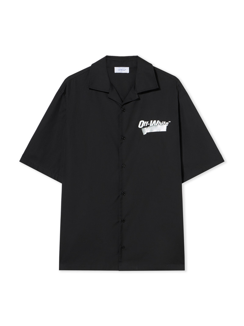 Tape Logo Bowling Shirt 1