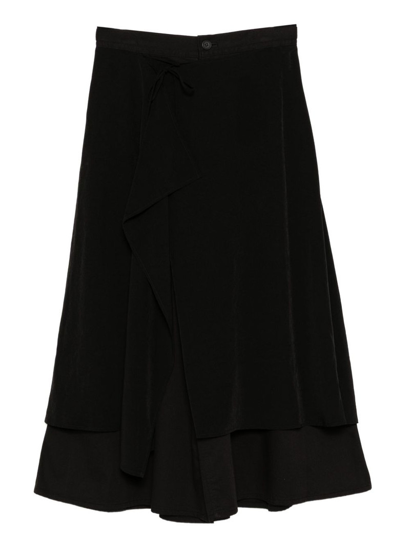 twill backside draped pants 1