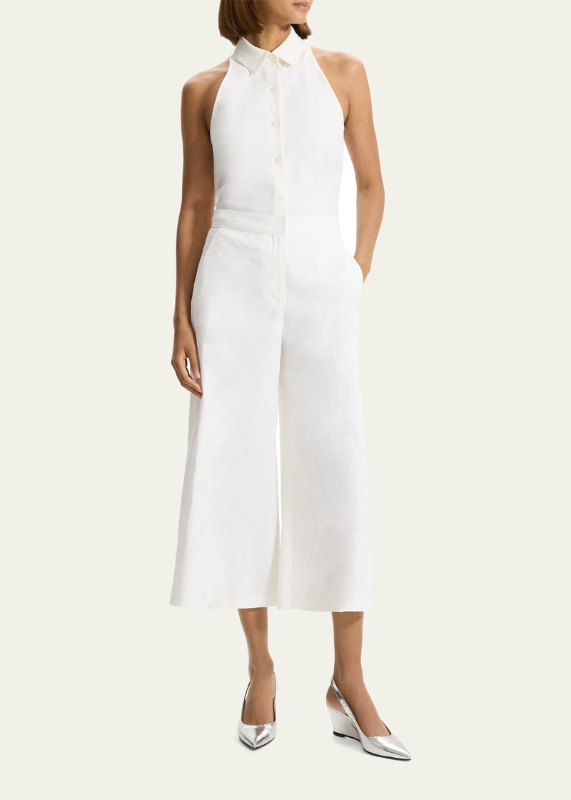 Theory Terena Cropped Wide-Leg Pants outlook