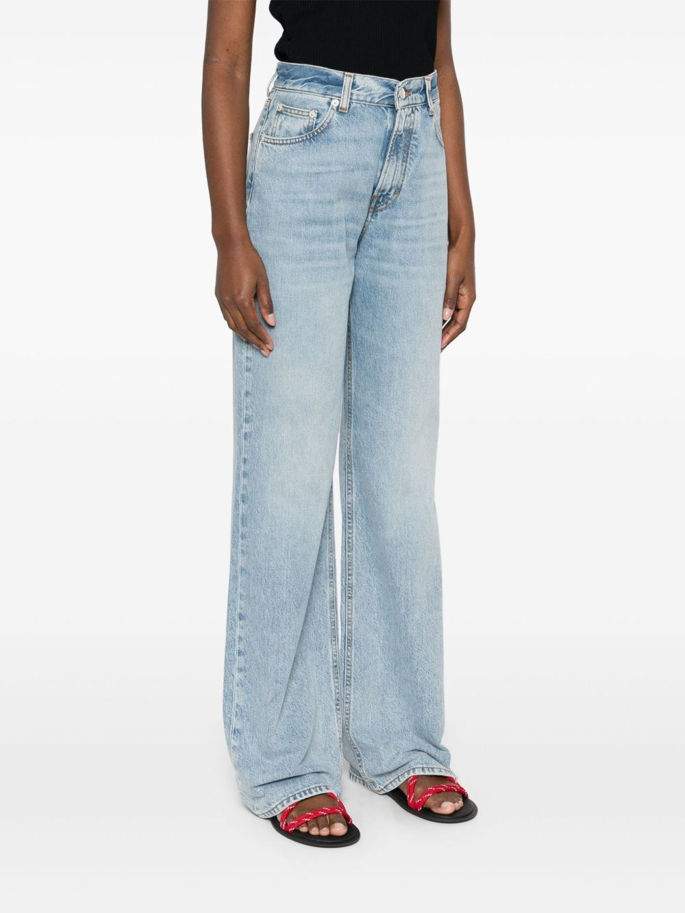 wide-leg jeans - 5