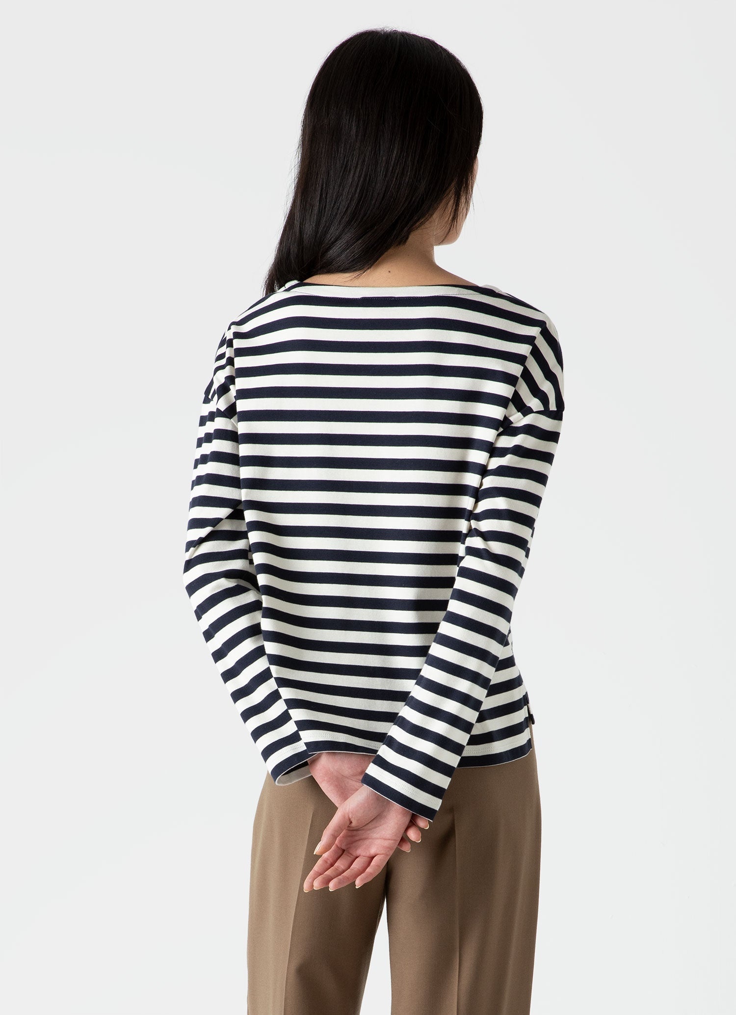 Long Sleeve Boatneck T‑shirt - 4