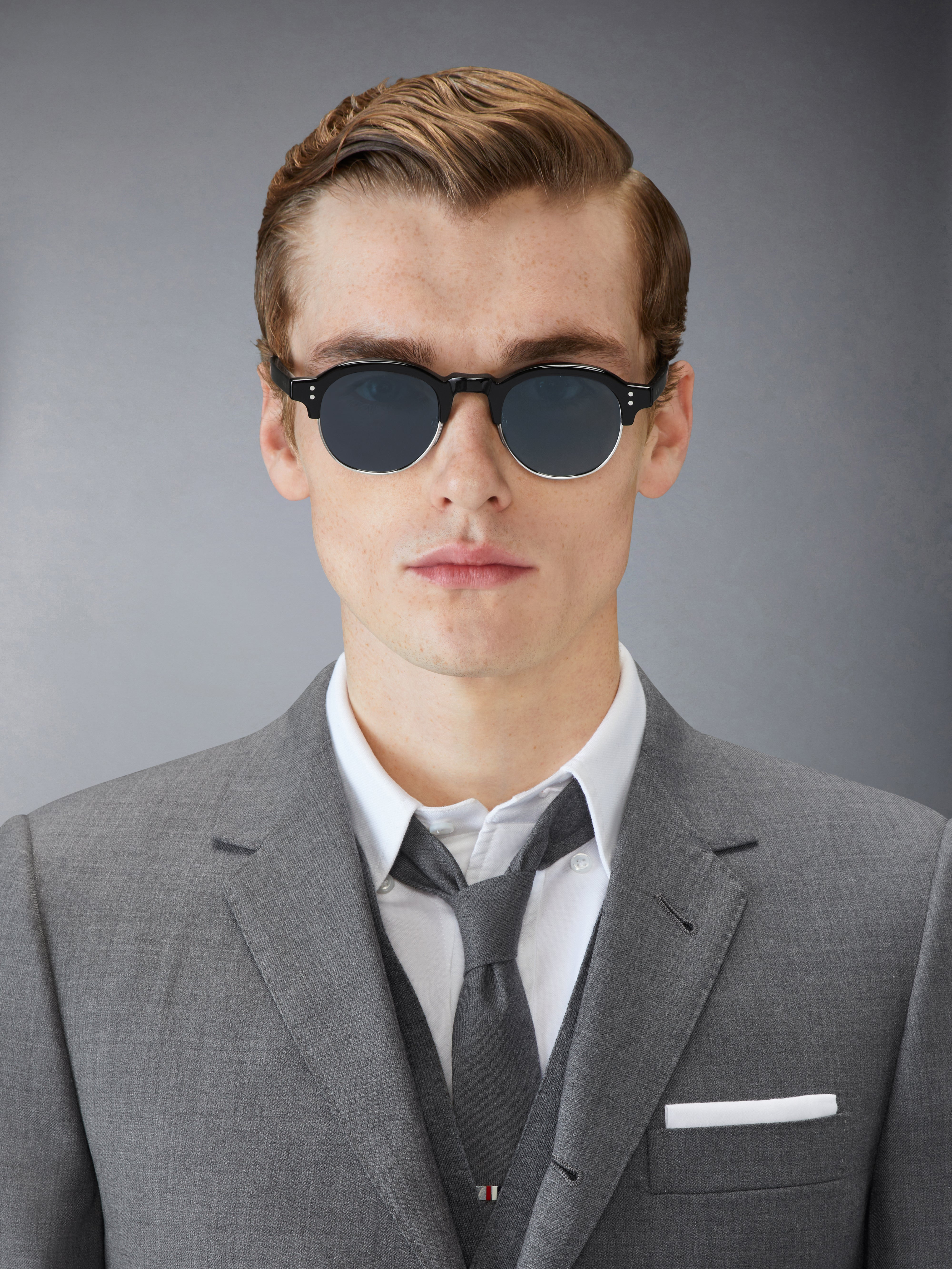 Acetate And Titanium Oval Sunglasses - 2