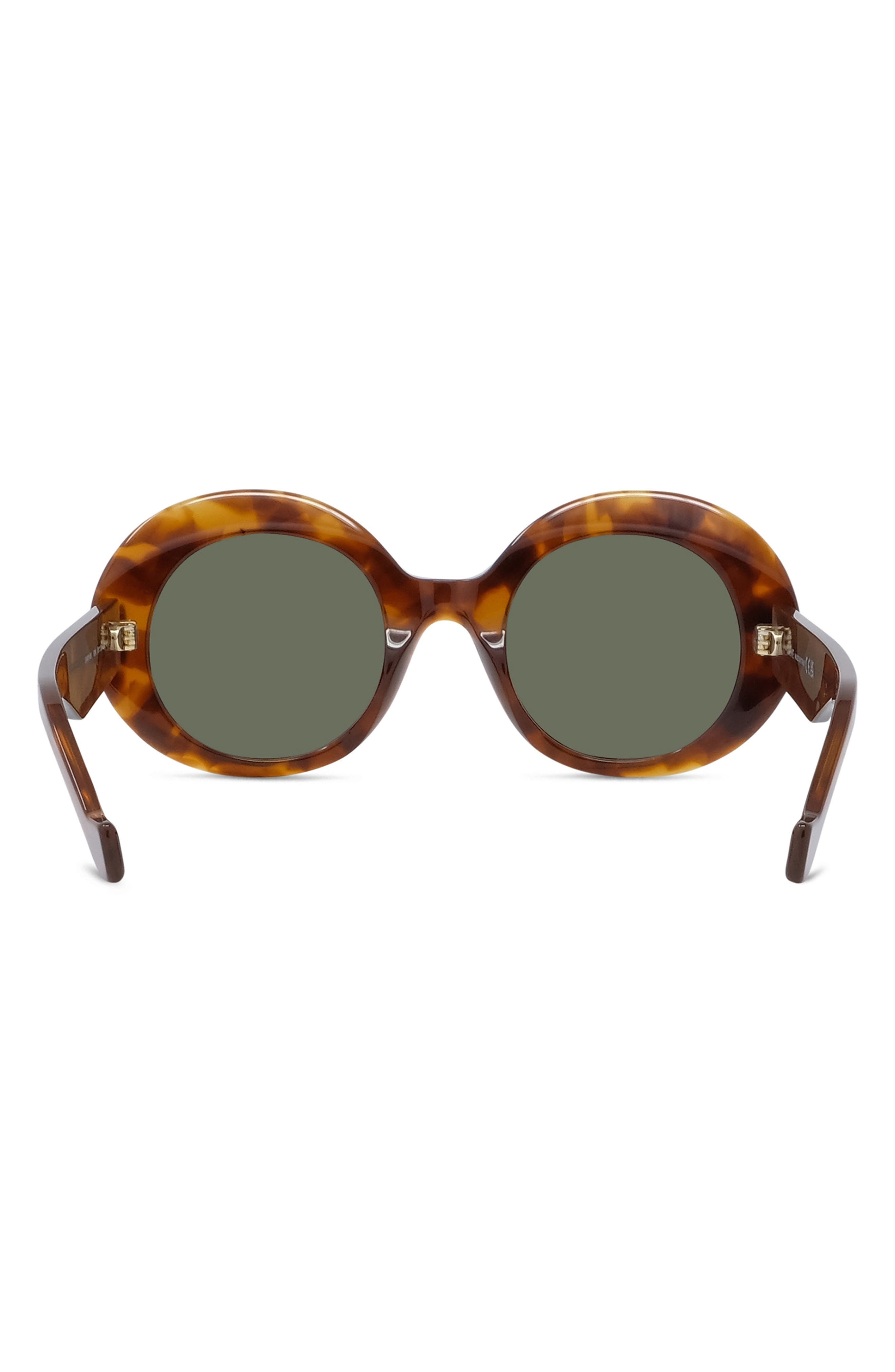 Loewe Anagram 50mm Oval Sunglasses in Blonde Havana /Green at Nordstrom - 5