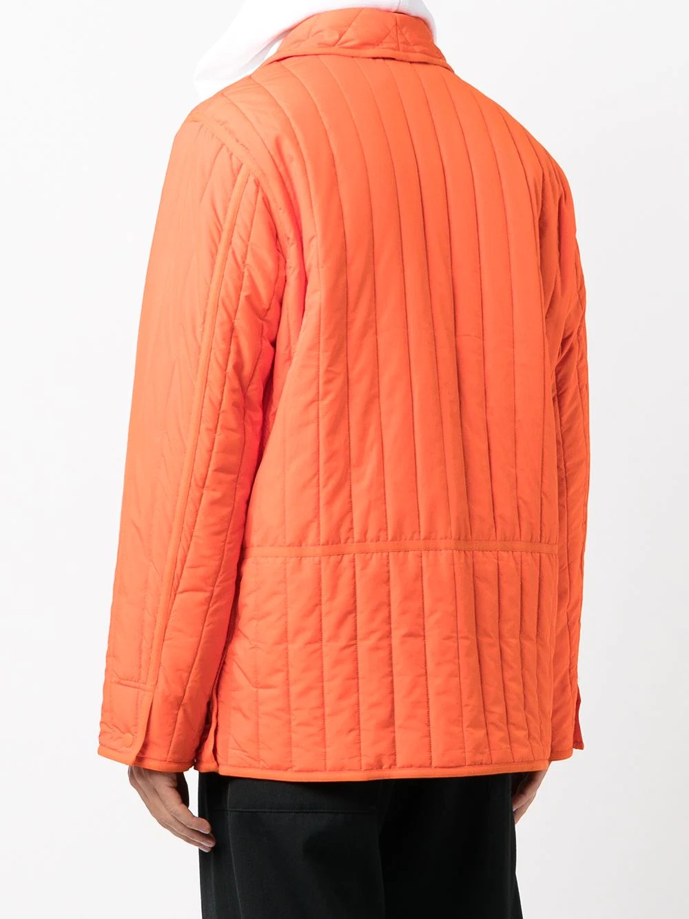 quilted single-breasted jacket - 4