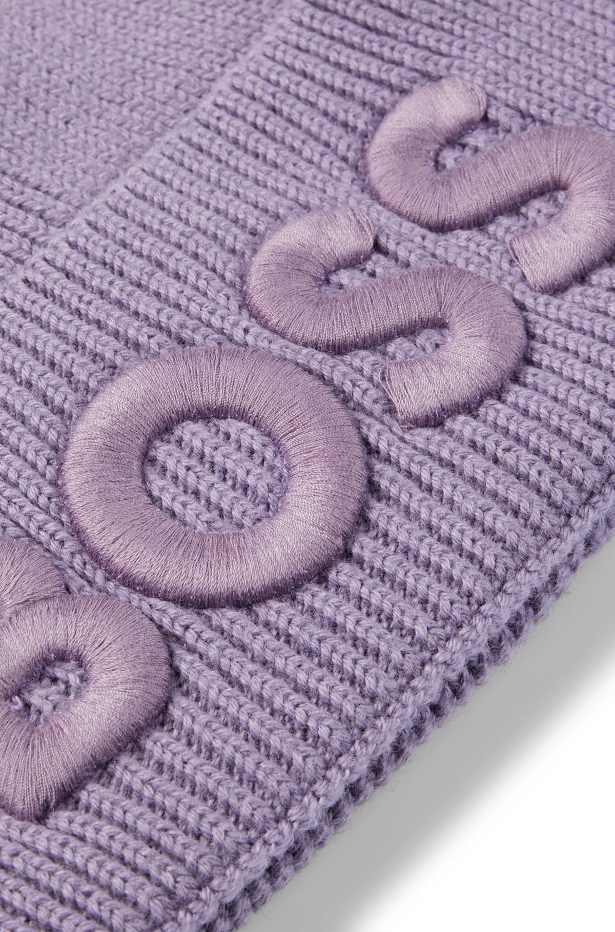 LOGO-EMBROIDERED BEANIE HAT IN COTTON AND WOOL - 5