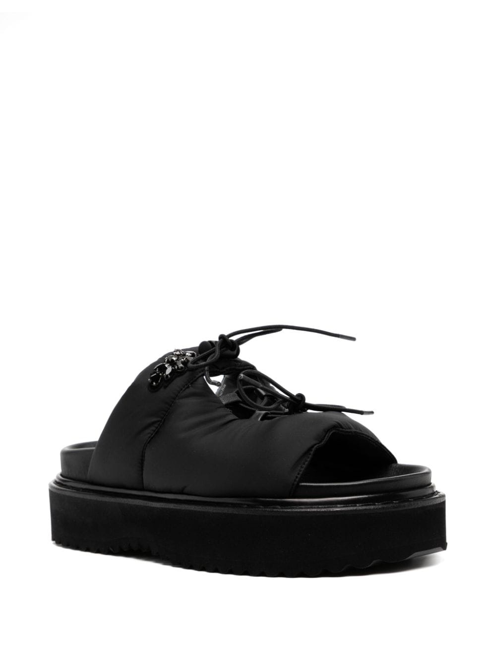 embellished ghillie sandals - 2