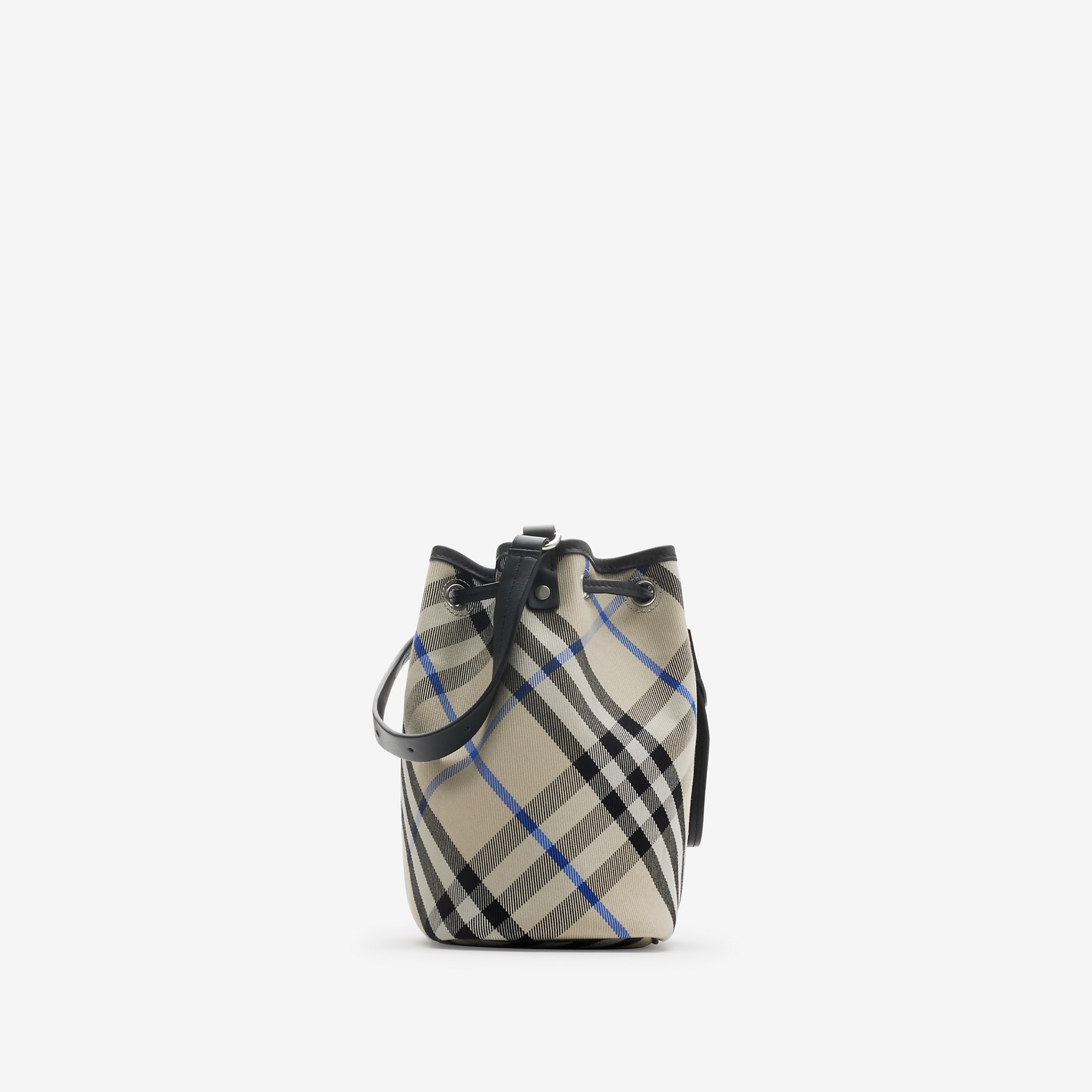 Mini Check Bucket Bag - 4