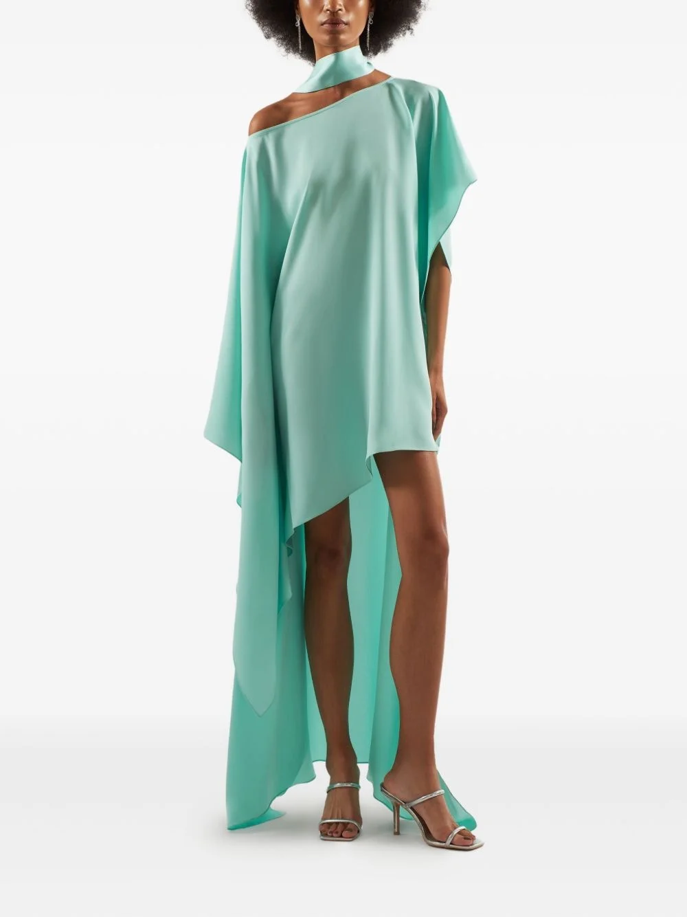 Trebbia asymmetric-neckline maxi dress - 1