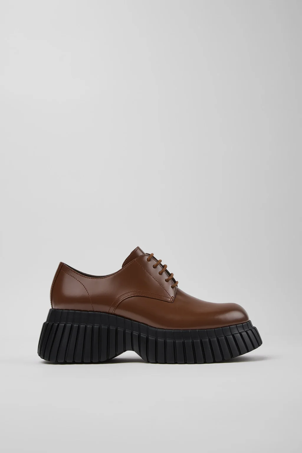 Pix BCN Brown Leather Shoes for Women. - 1