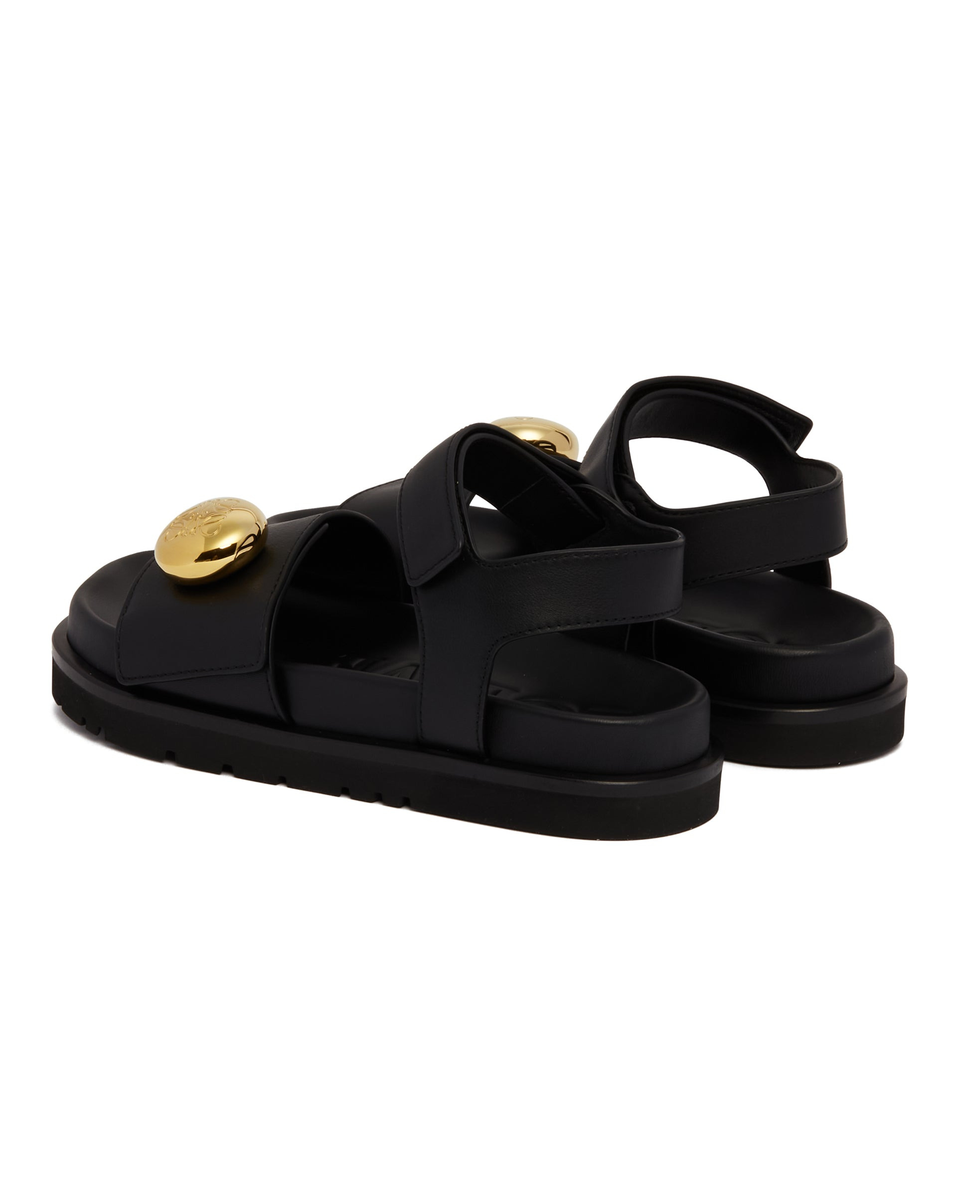 Black Pebble Fussbett Sandals - 5