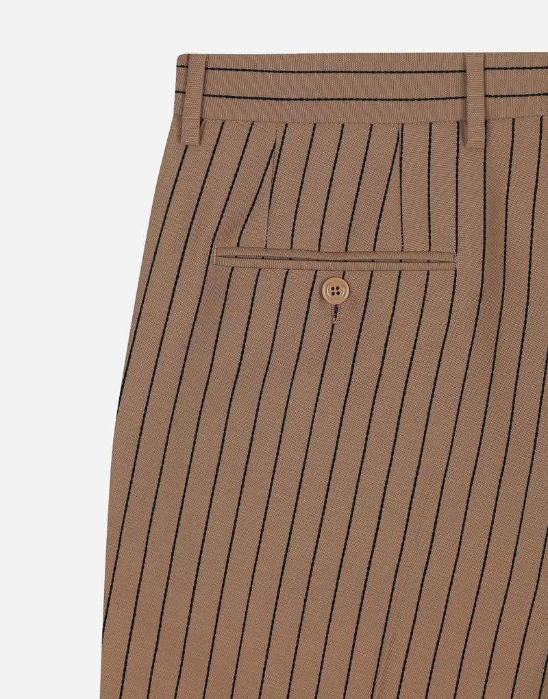 Straight-leg pinstripe pants 4
