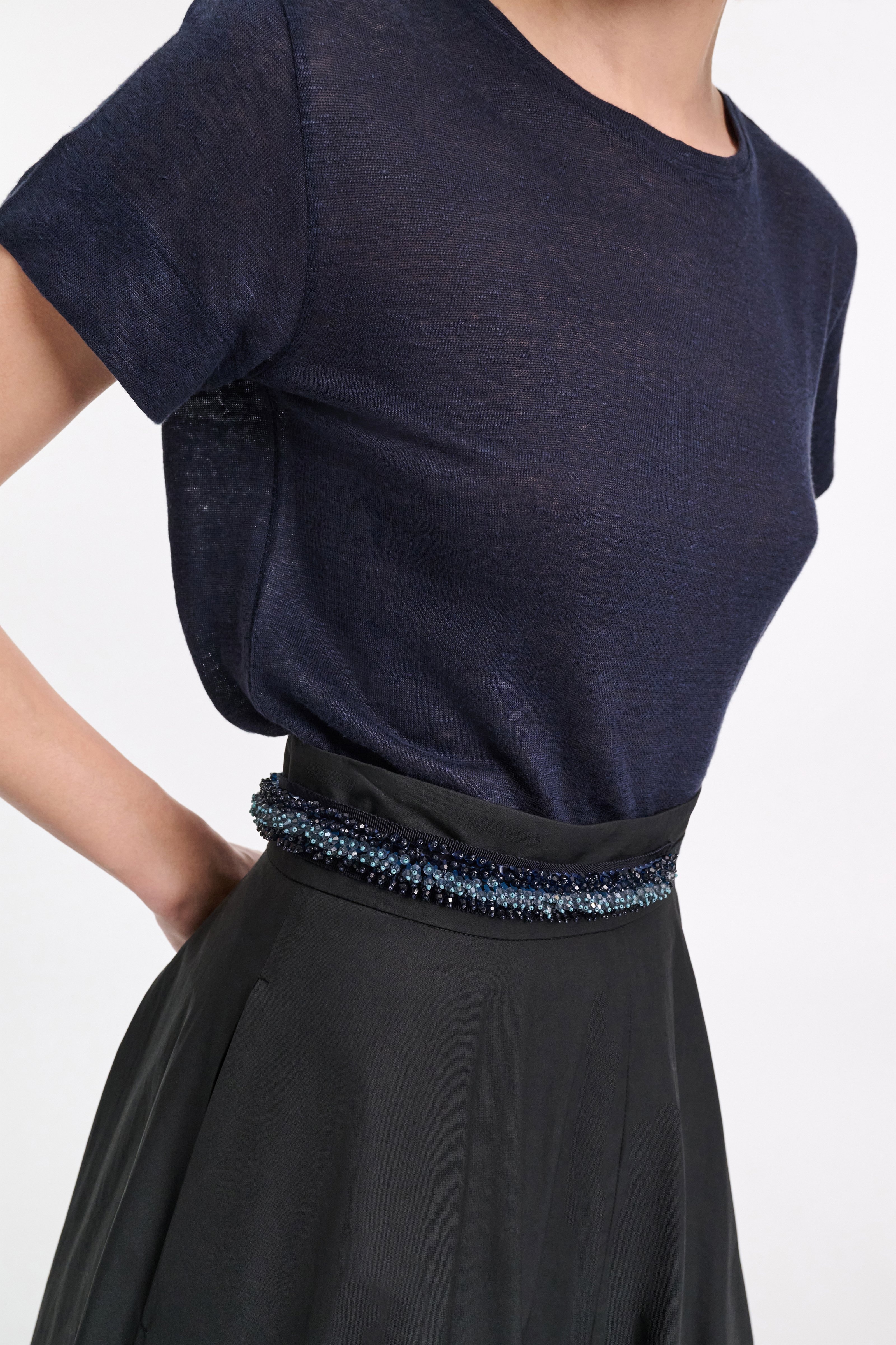 GROSGRAIN EMBROIDERY embroidered belt - 4