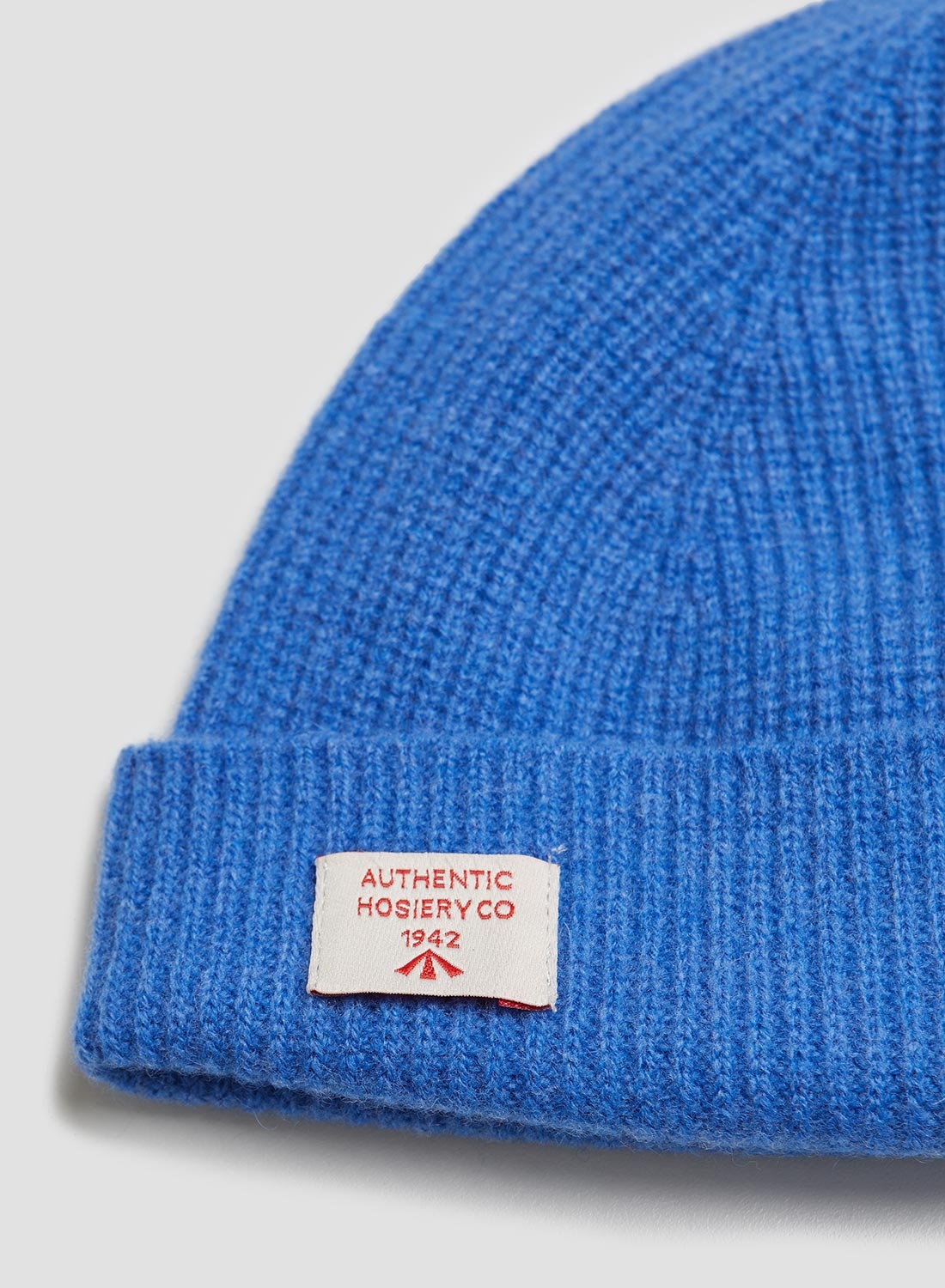 Lambswool Beanie in Pacific Blue - 2