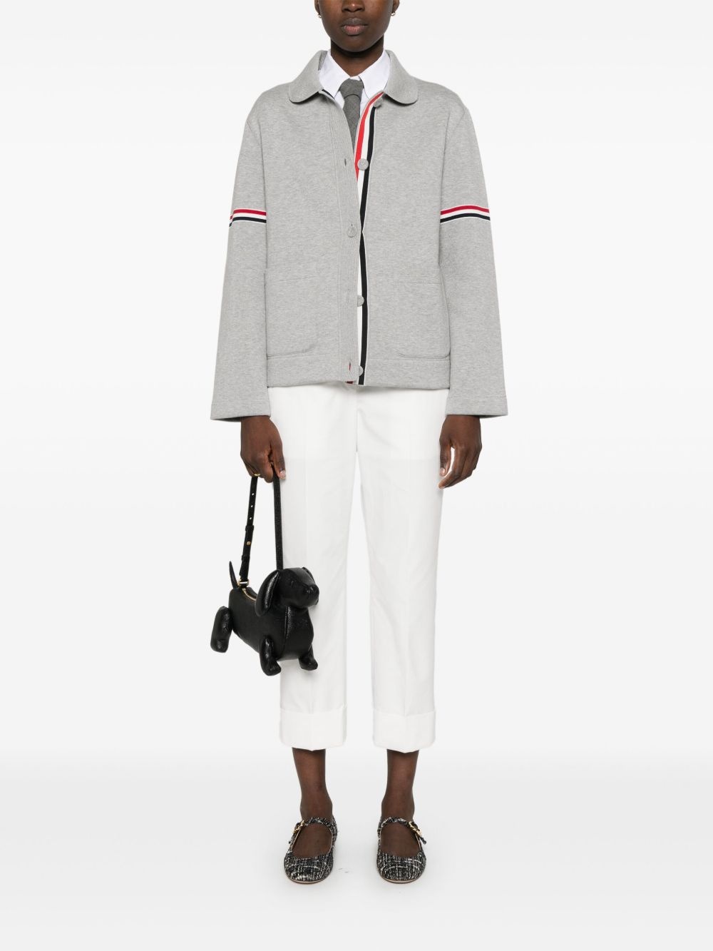 high-waisted tailored trousers - 2