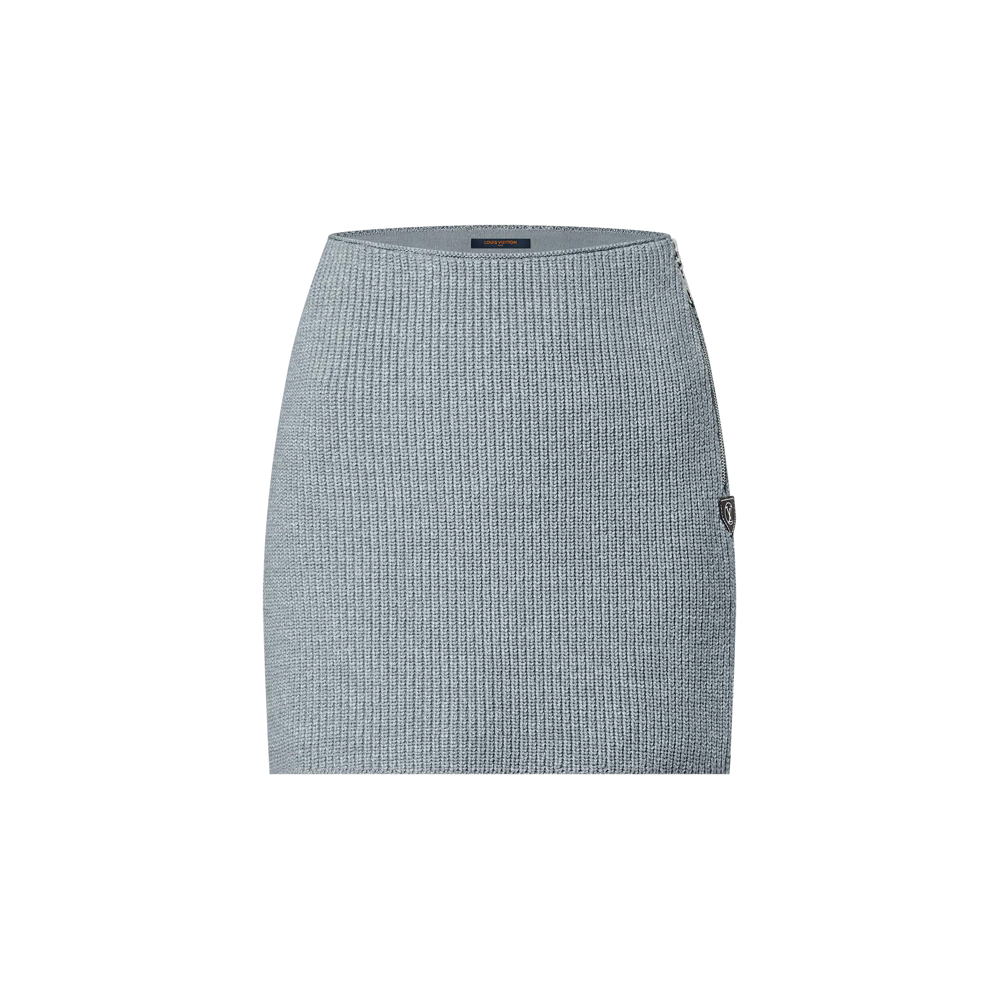 Ribbed Knit Mini Skirt - 1