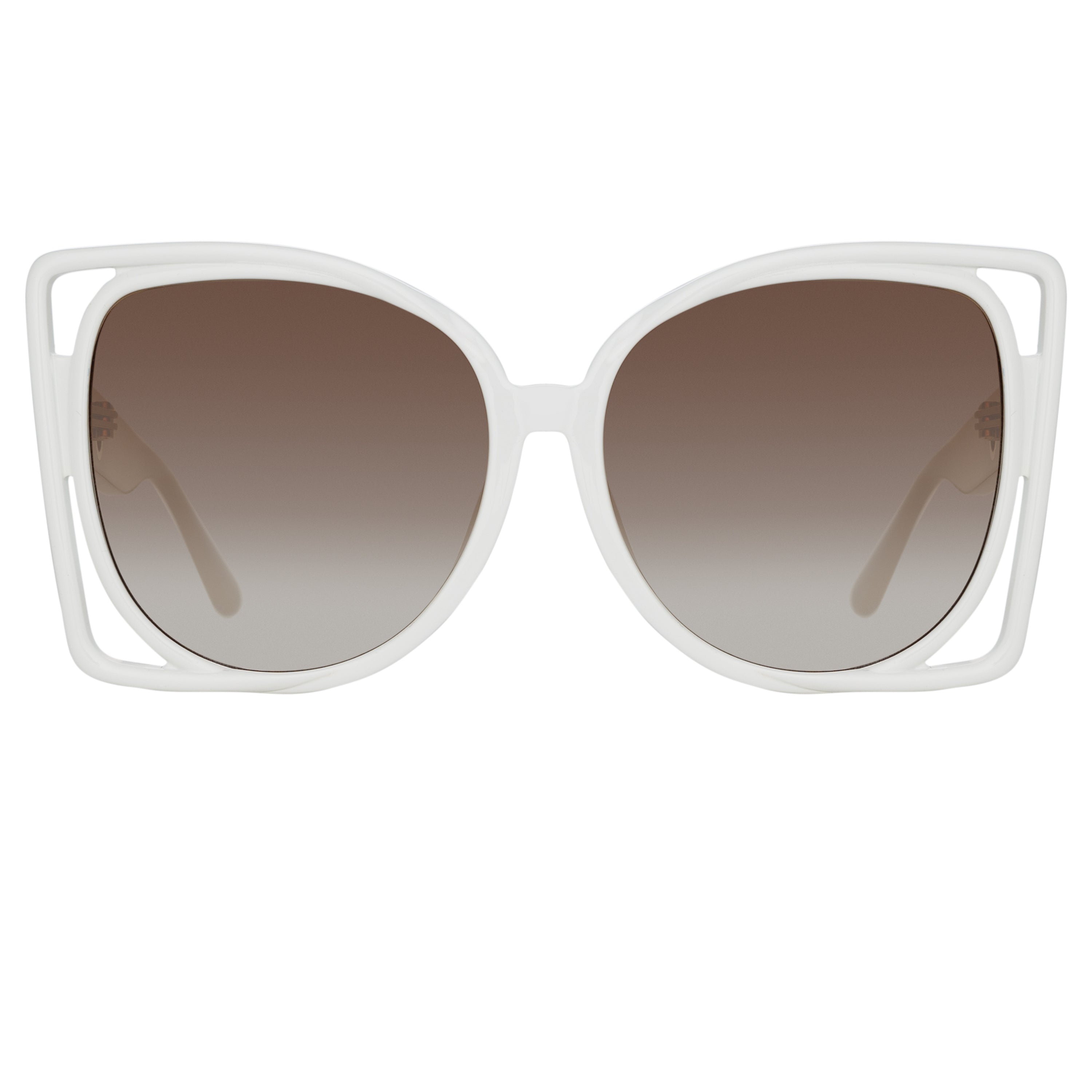 ASTRA CAT EYE SUNGLASSES IN WHITE - 1