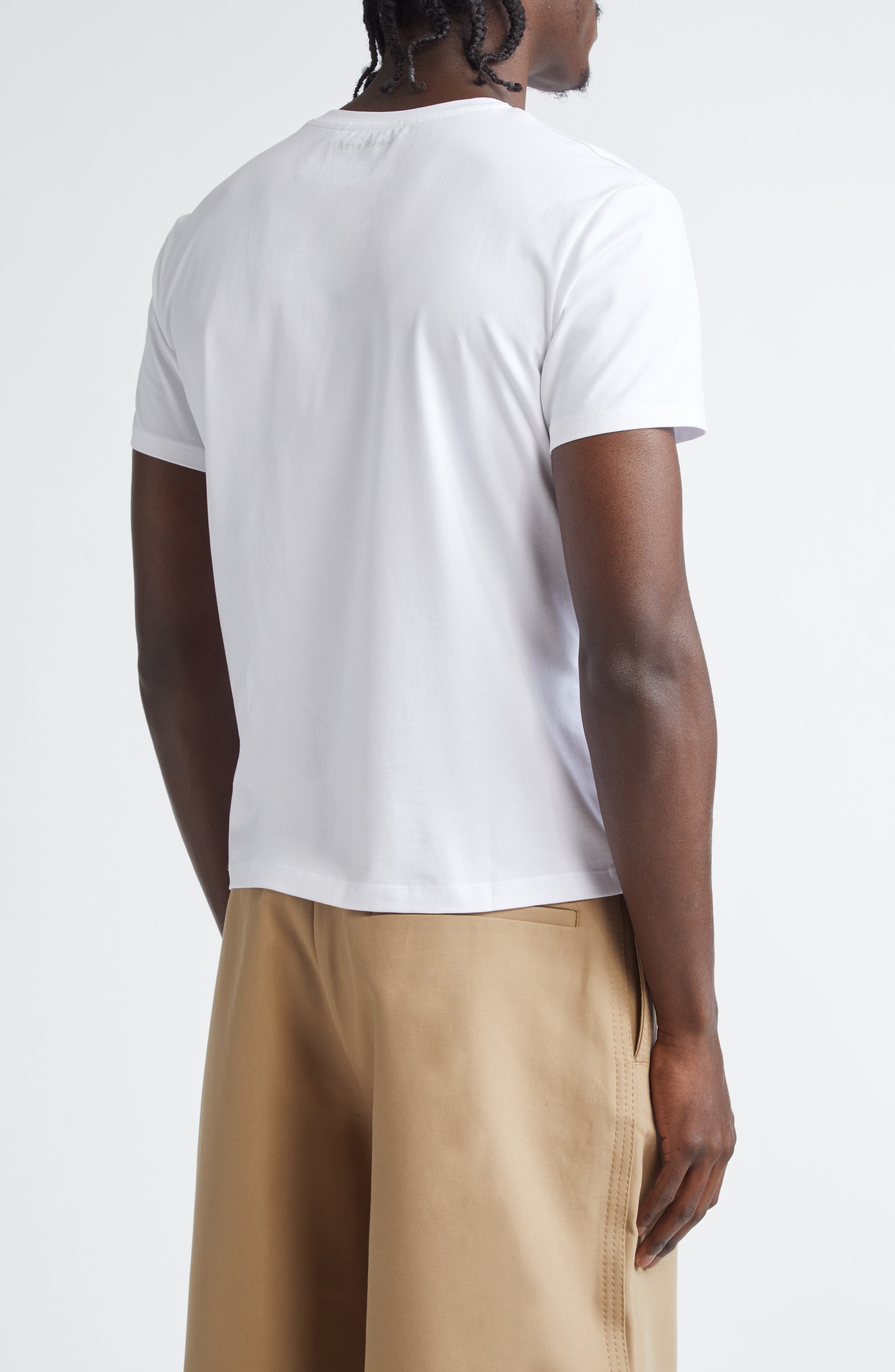 Acne Studios Eram U Face Patch T-Shirt in Optic White at Nordstrom - 2