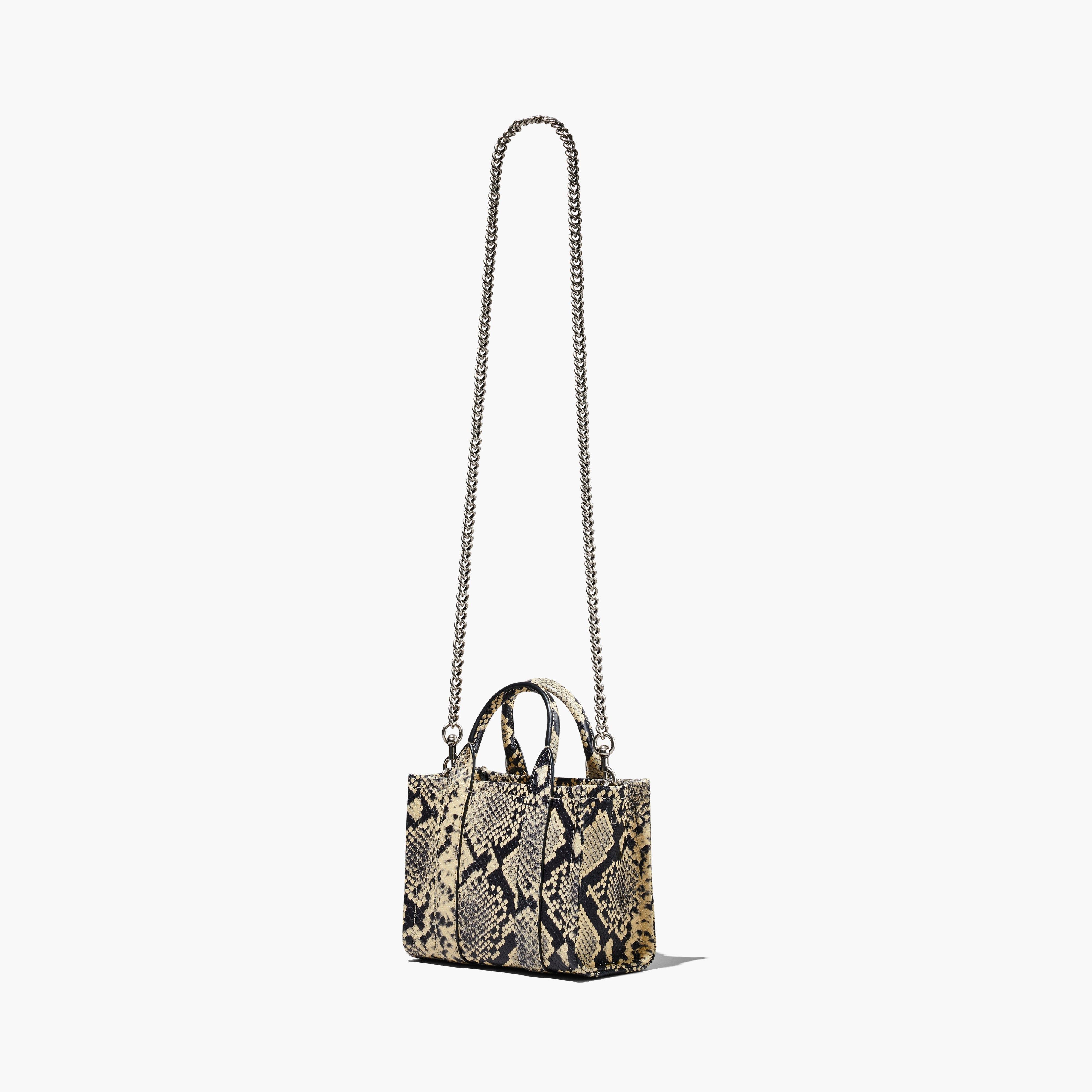 THE SNAKE-EMBOSSED MICRO TOTE BAG - 3