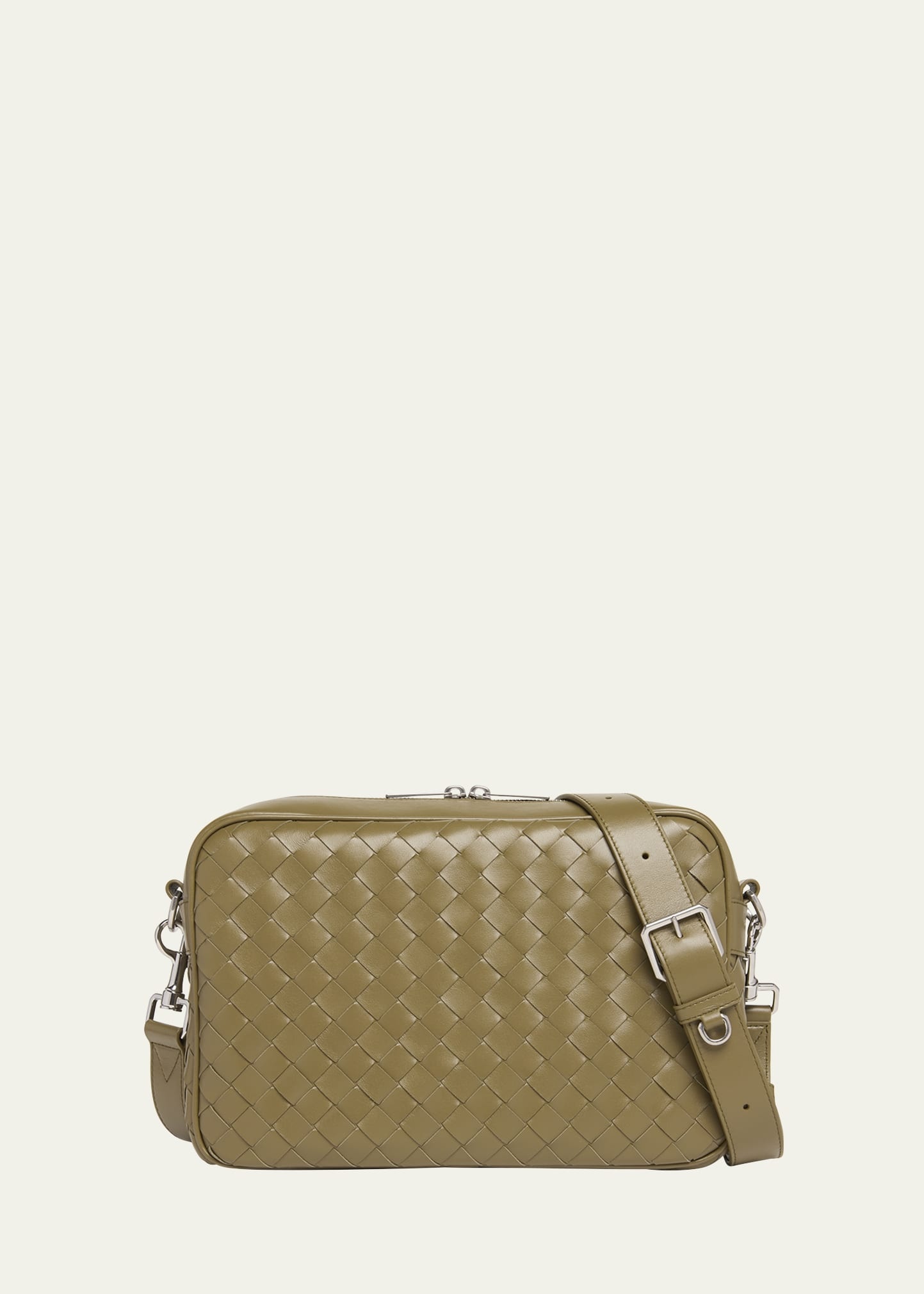 Men's Intrecciato Medium Crossbody Bag - 1