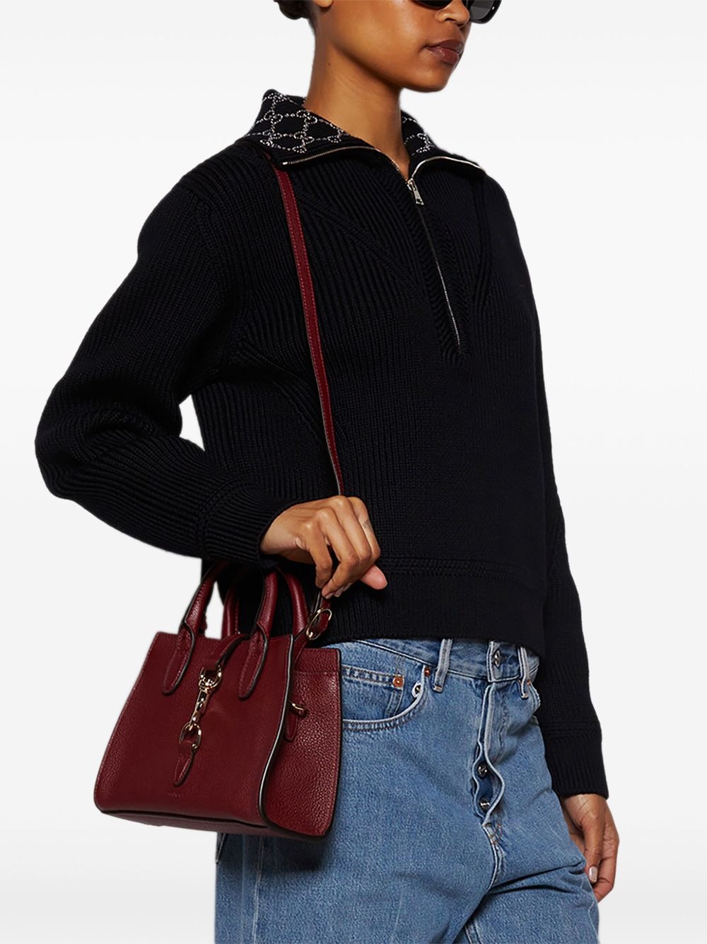 small hook-closure tote bag - 2