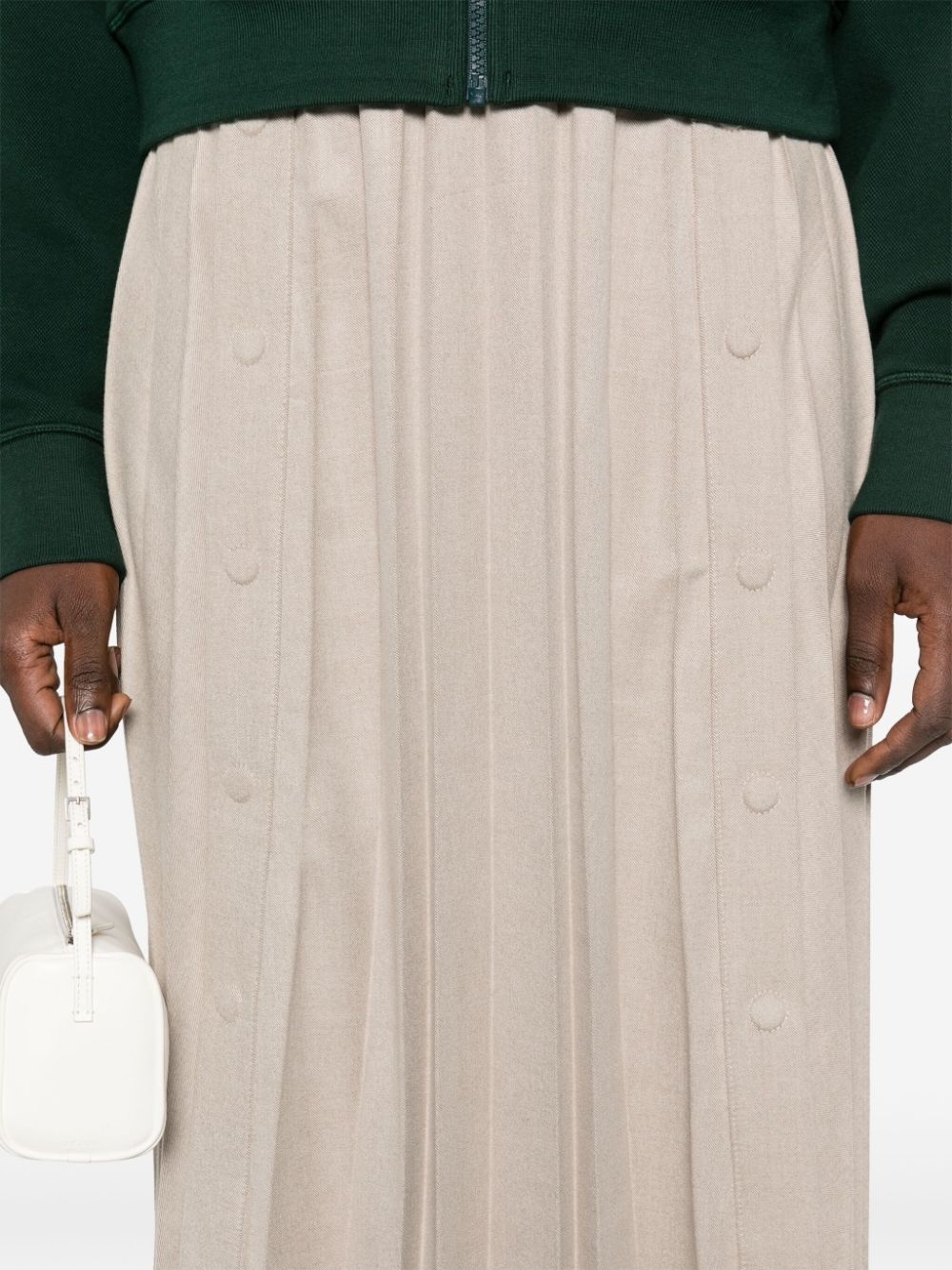 pleated maxi skirt - 5