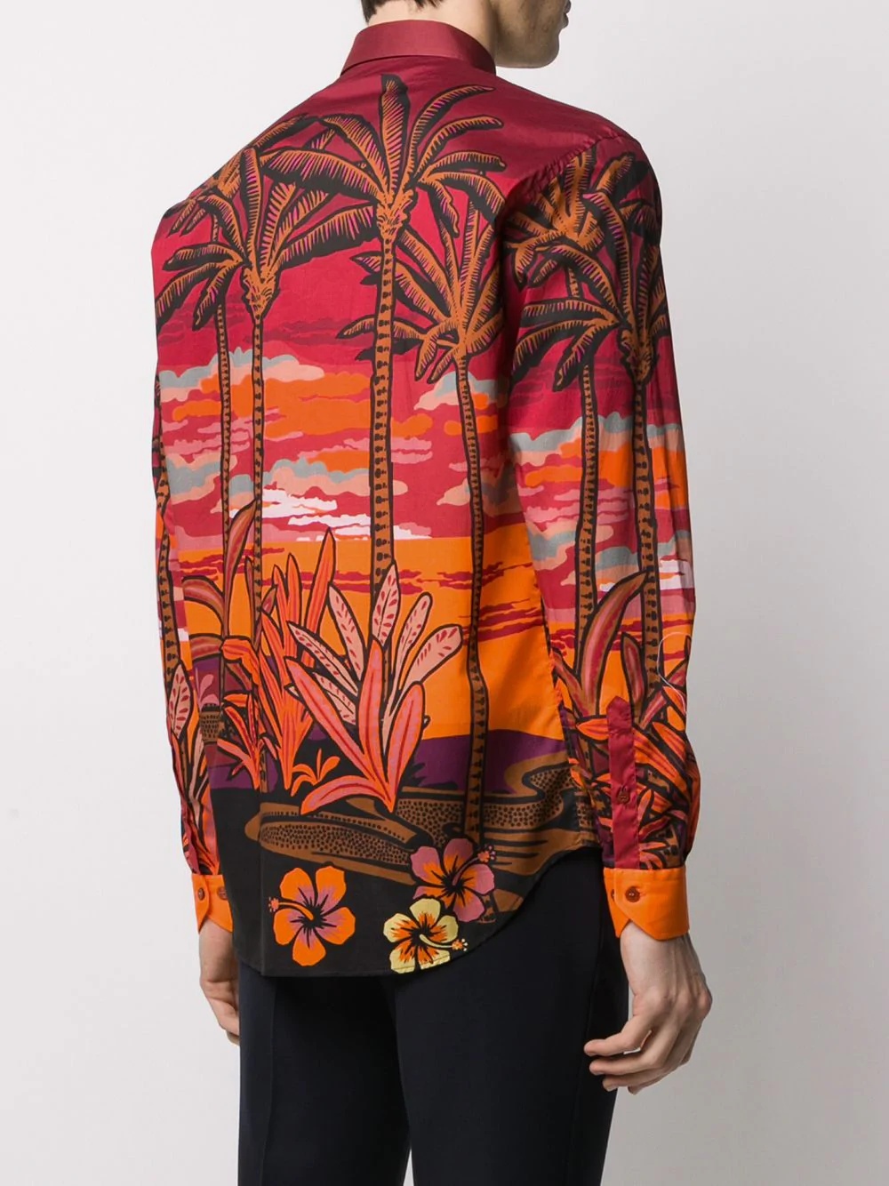 sunset print shirt - 4